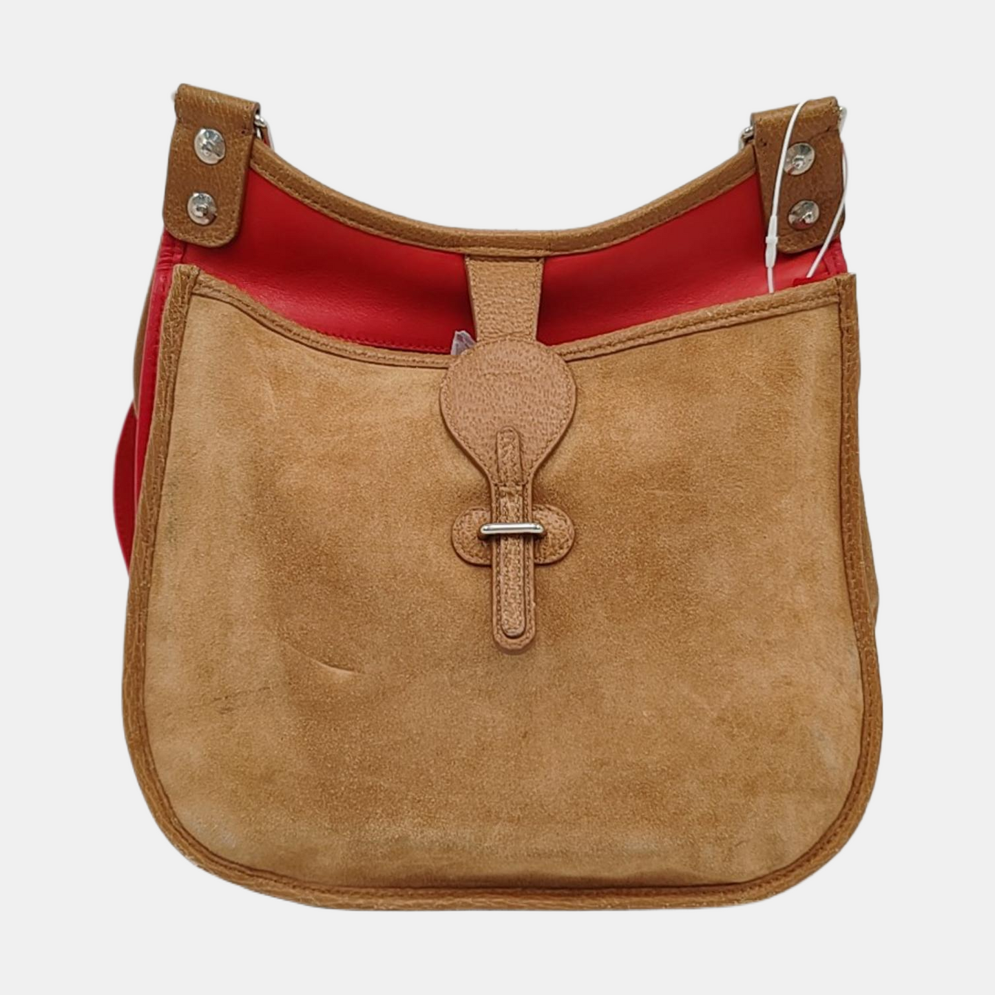 BALENCIAGA Le Cagole Brown Suede Crossbody Single Shoulder Bag Golden hardware-(SKU)-959493893