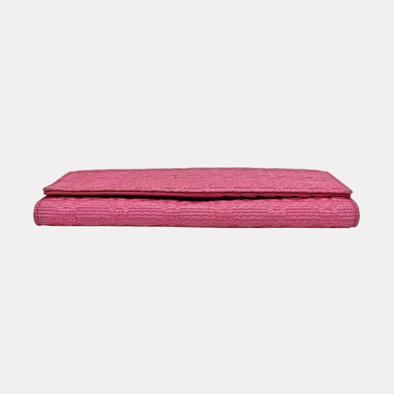 DIOR Fuchsia Fabric Wallet Golden hardware-(SKU)-959328044