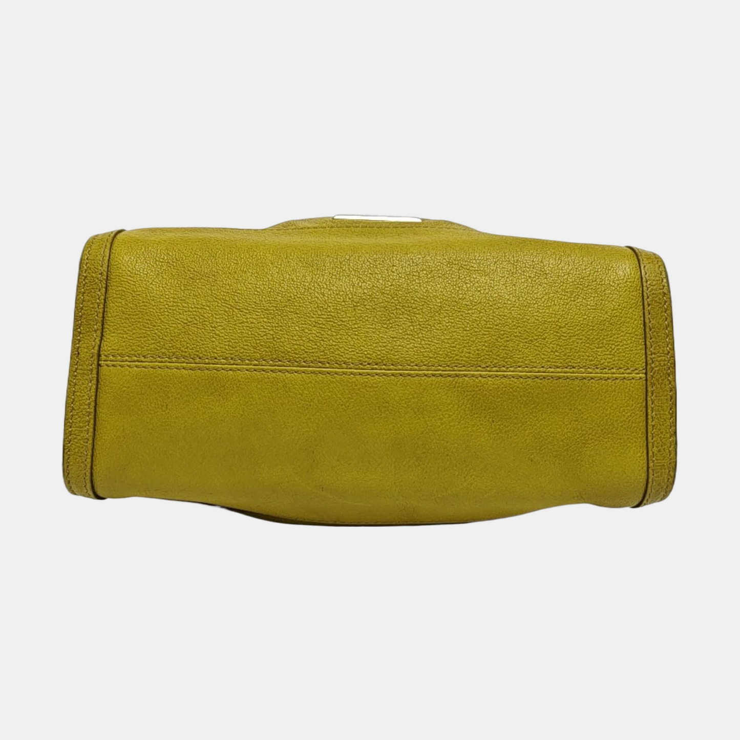 BURBERRY Yellow-Green Cowhide Single Shoulder Bag, Handbag, Crossbody Golden hardware Removable shoulder strap-(SKU)-959530790