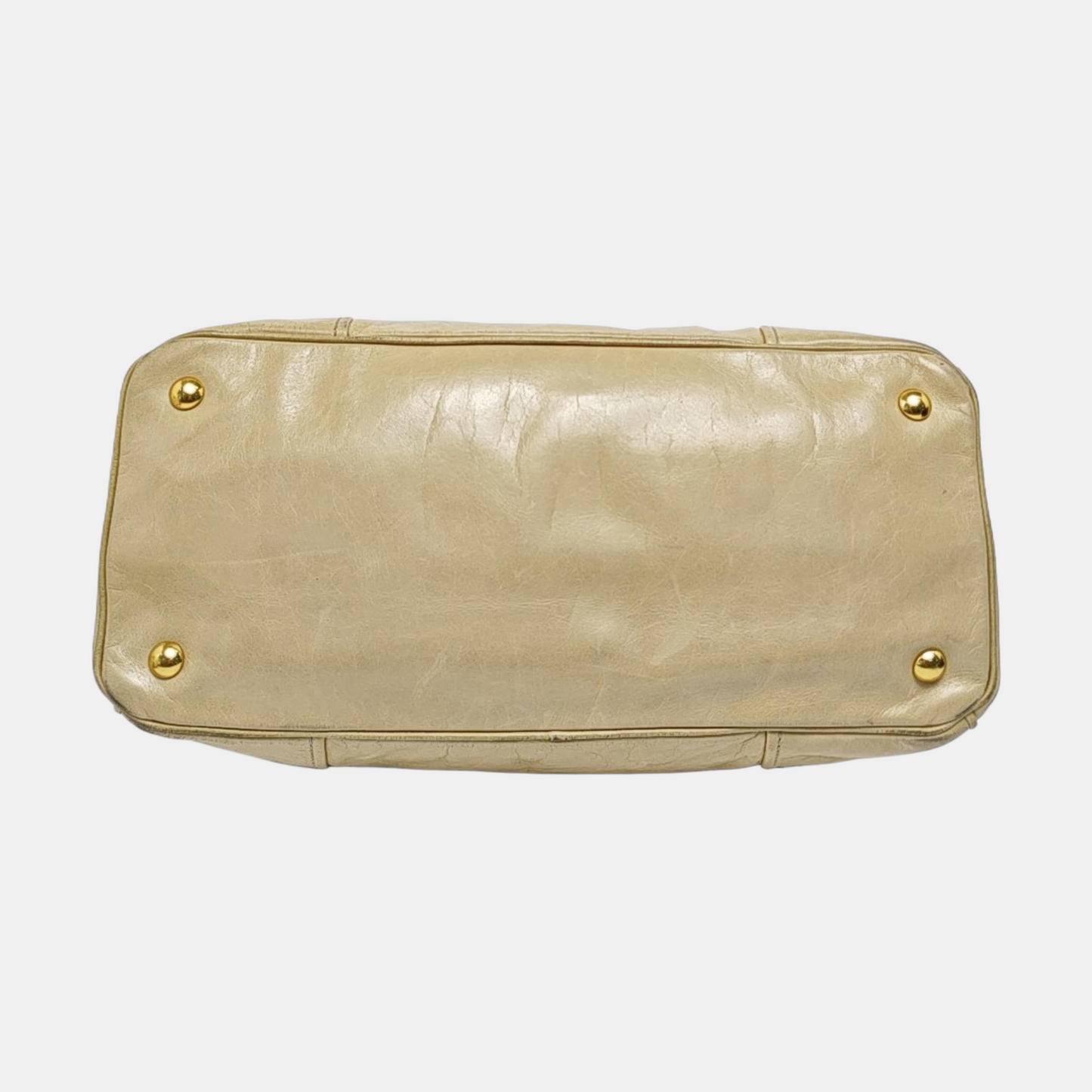Miu Miu Tote bag Yellow Cowhide Single Shoulder Handbag Crossbody Bag Golden hardware Removable shoulder strap-(SKU)-958319831