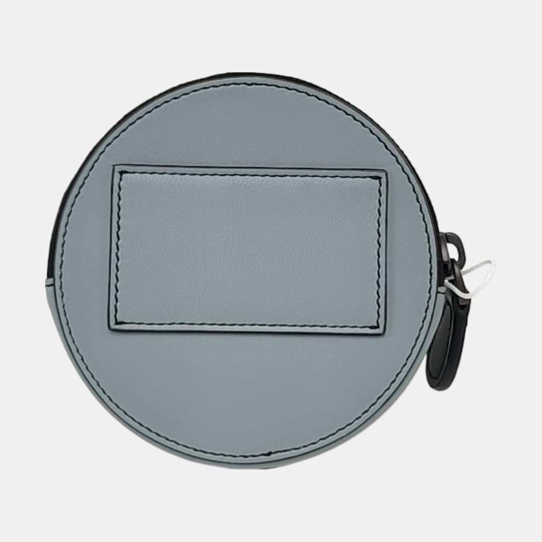 BOTTEGA VENETA Round Bun Bag Colorful Leather Woven Card Case Silver Hardware-(SKU)-959766271