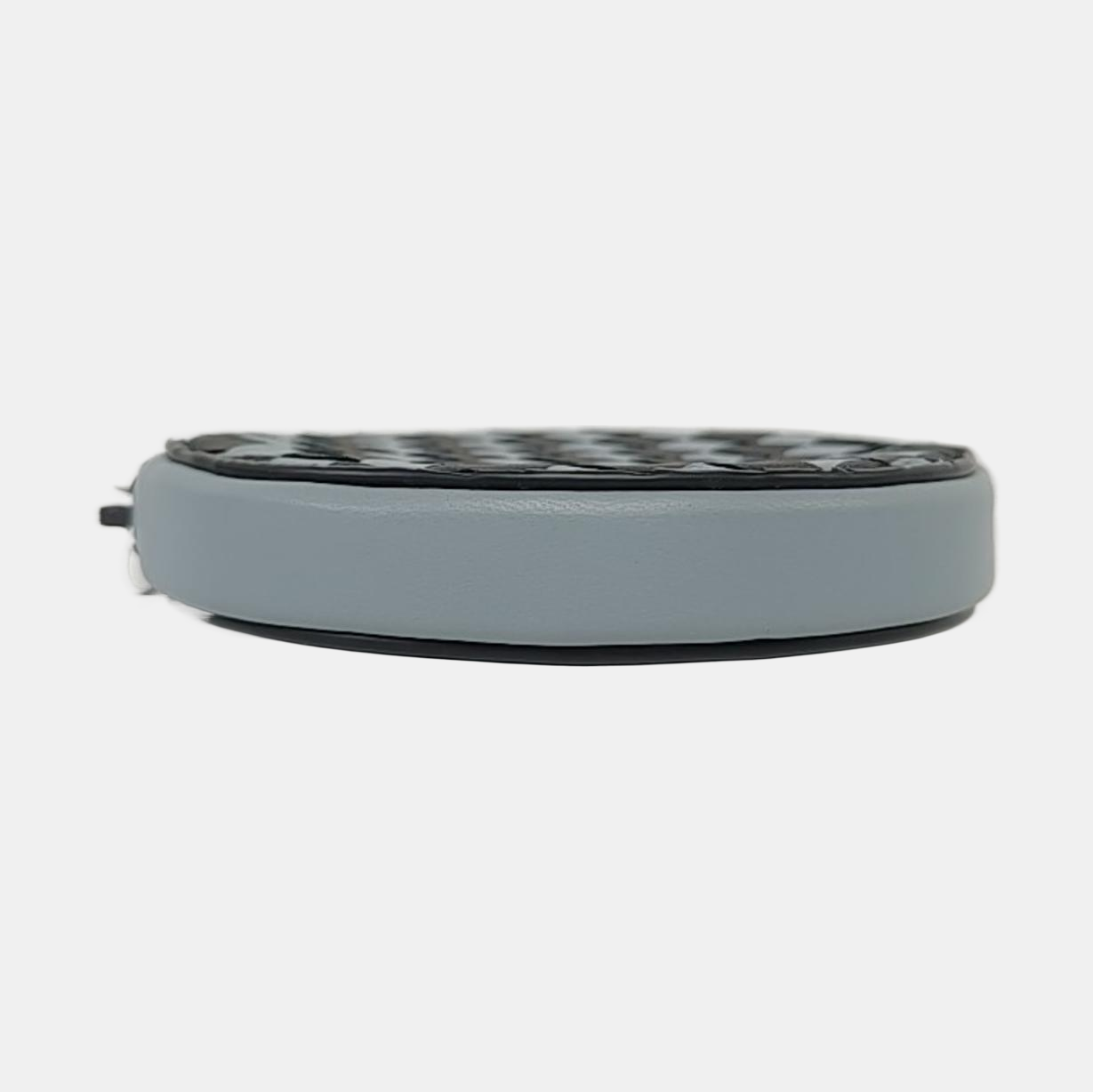 BOTTEGA VENETA Round Bun Bag Colorful Leather Woven Card Case Silver Hardware-(SKU)-959766271
