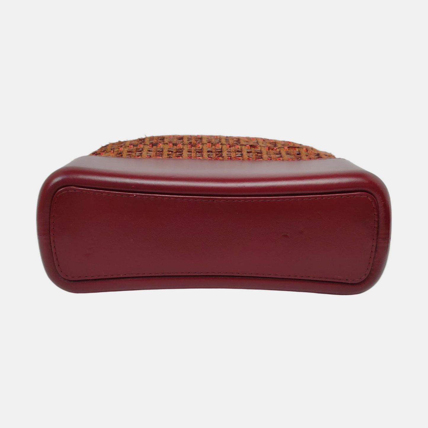 CHANEL GABRIELLE Medium Size Red Tweed Bag Shoulder Bag Crossbody Bag Golden Silver Ruthenium Hardware 25 Opening Removable Strap-(SKU)-959578060