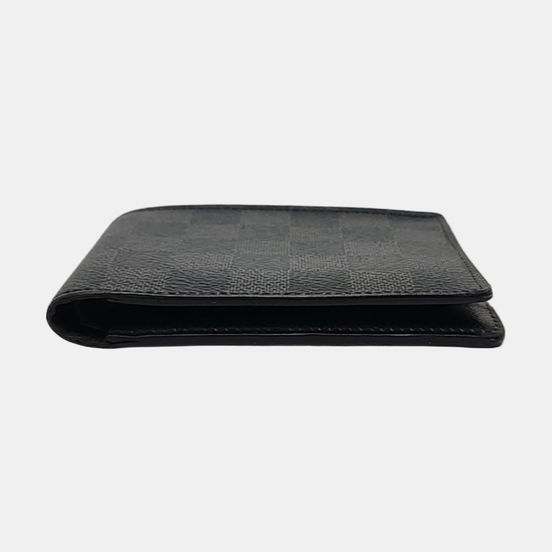 LOUIS VUITTON SLENDER Gray Coated Canvas Chessboard Plaid Wallet-(SKU)-959718553