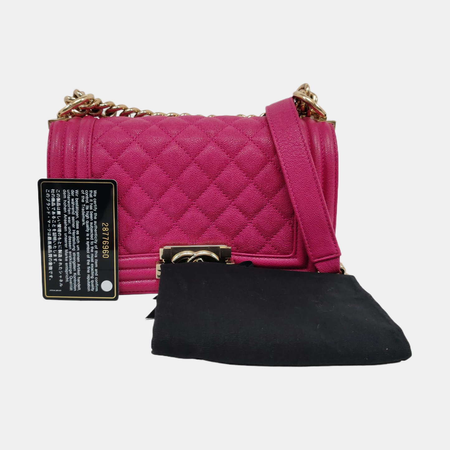 CHANEL BOY CHANEL Small Purple Calfskin Quilted Chevron Single Shoulder Bag Handbag Detachable Strap-(SKU)-958063005