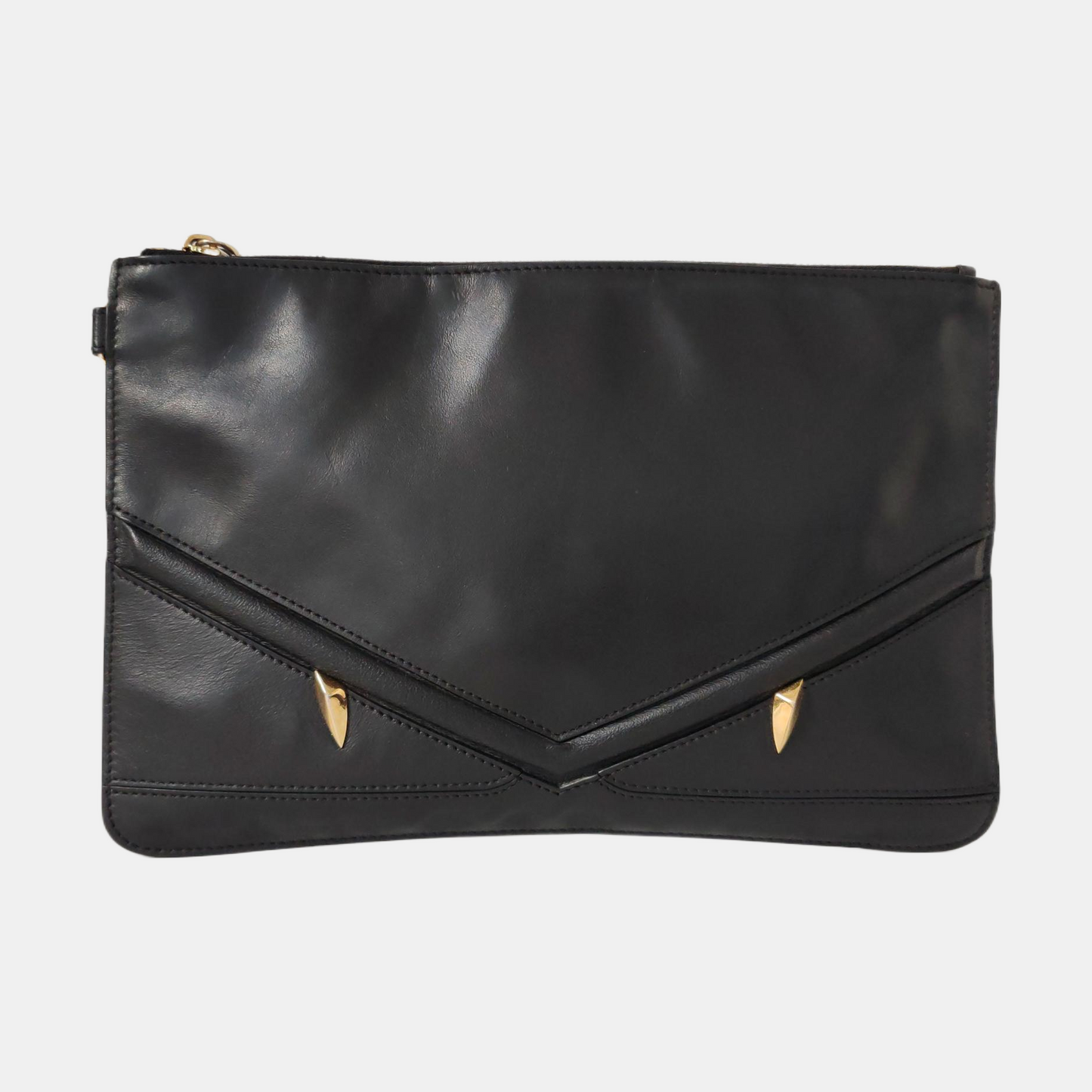 FENDI Monster Black cowhide monster handbag Golden hardware-(SKU)-959812668