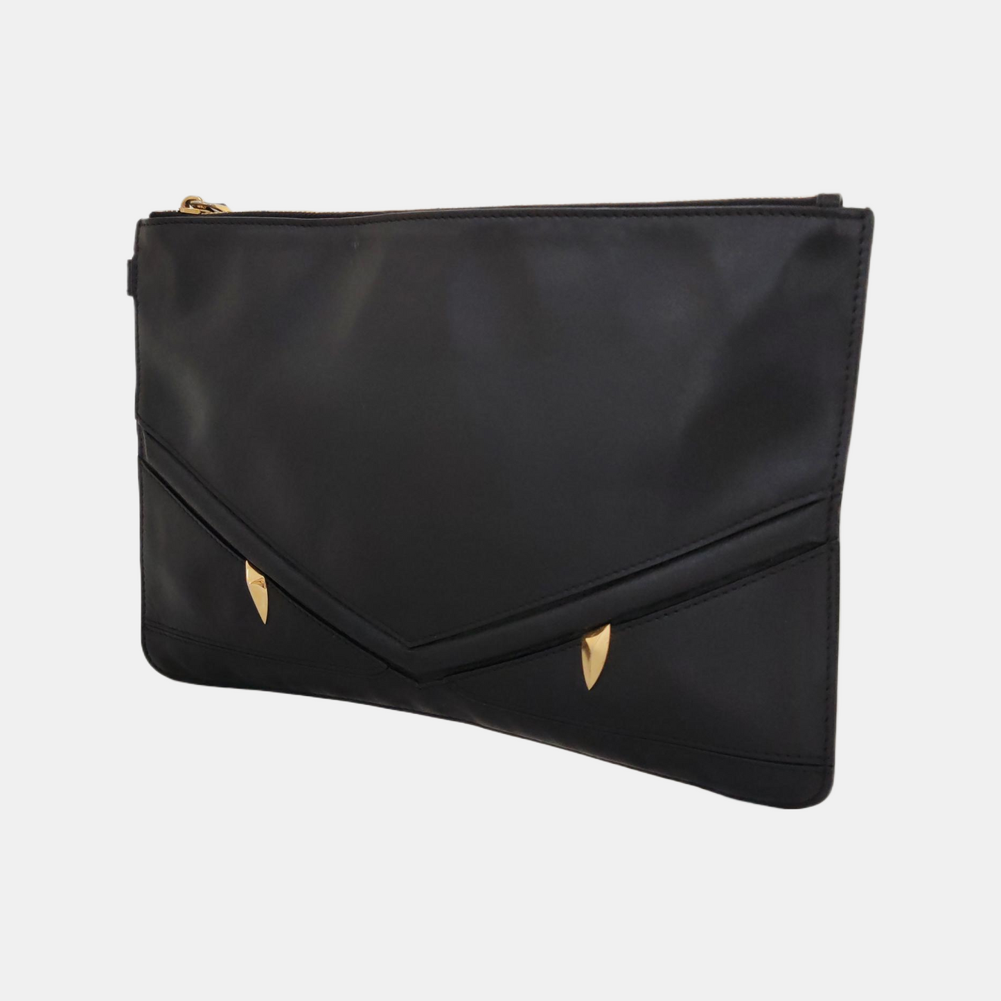 FENDI Monster Black cowhide monster handbag Golden hardware-(SKU)-959812668