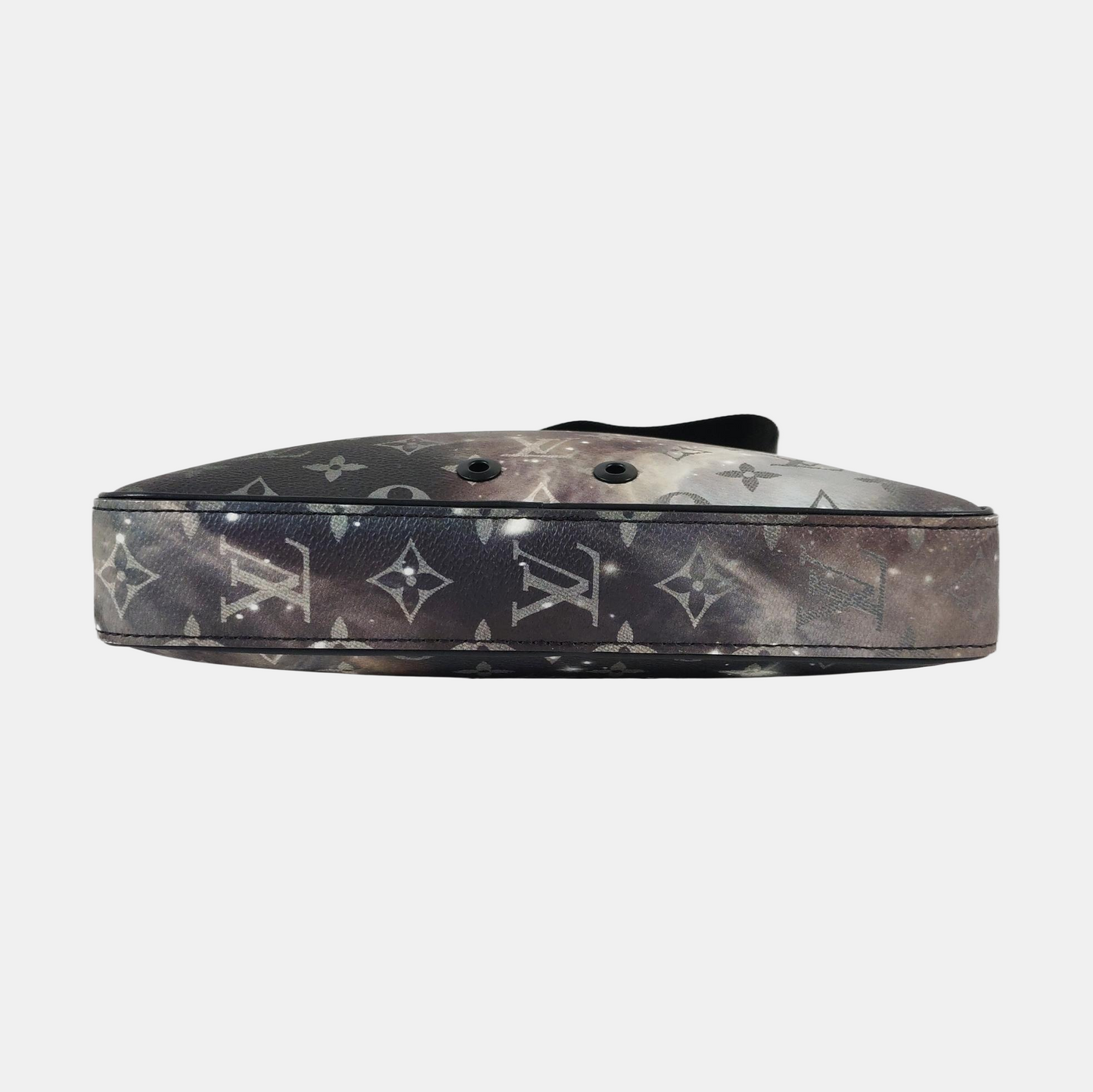 LOUIS VUITTON ALPHA Grey Coated Canvas Monogram Printed Camera Bag Shoulder Bag Crossbody Bag Black Hardware-(SKU)-959853480