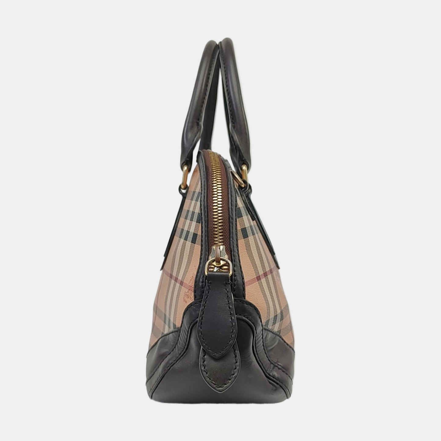 BURBERRY Khaki Coated Canvas Warhorse Grain Crossbody Handbag Silver Hardware Removable shoulder strap-(SKU)-959737043