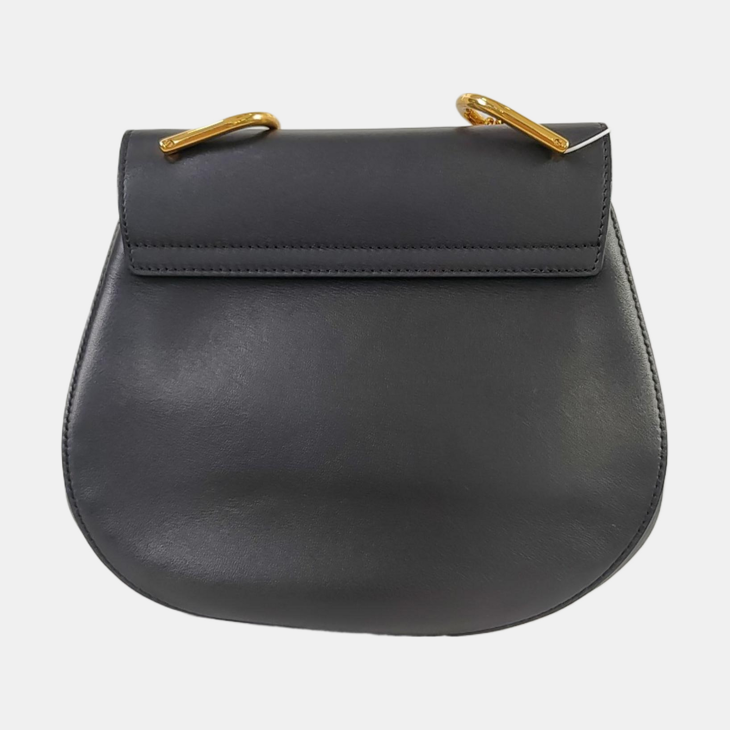 Chloé Drew Medium size Black Cowhide Studs Badge Crossbody, Single Shoulder Bag Golden hardware-(SKU)-959919601