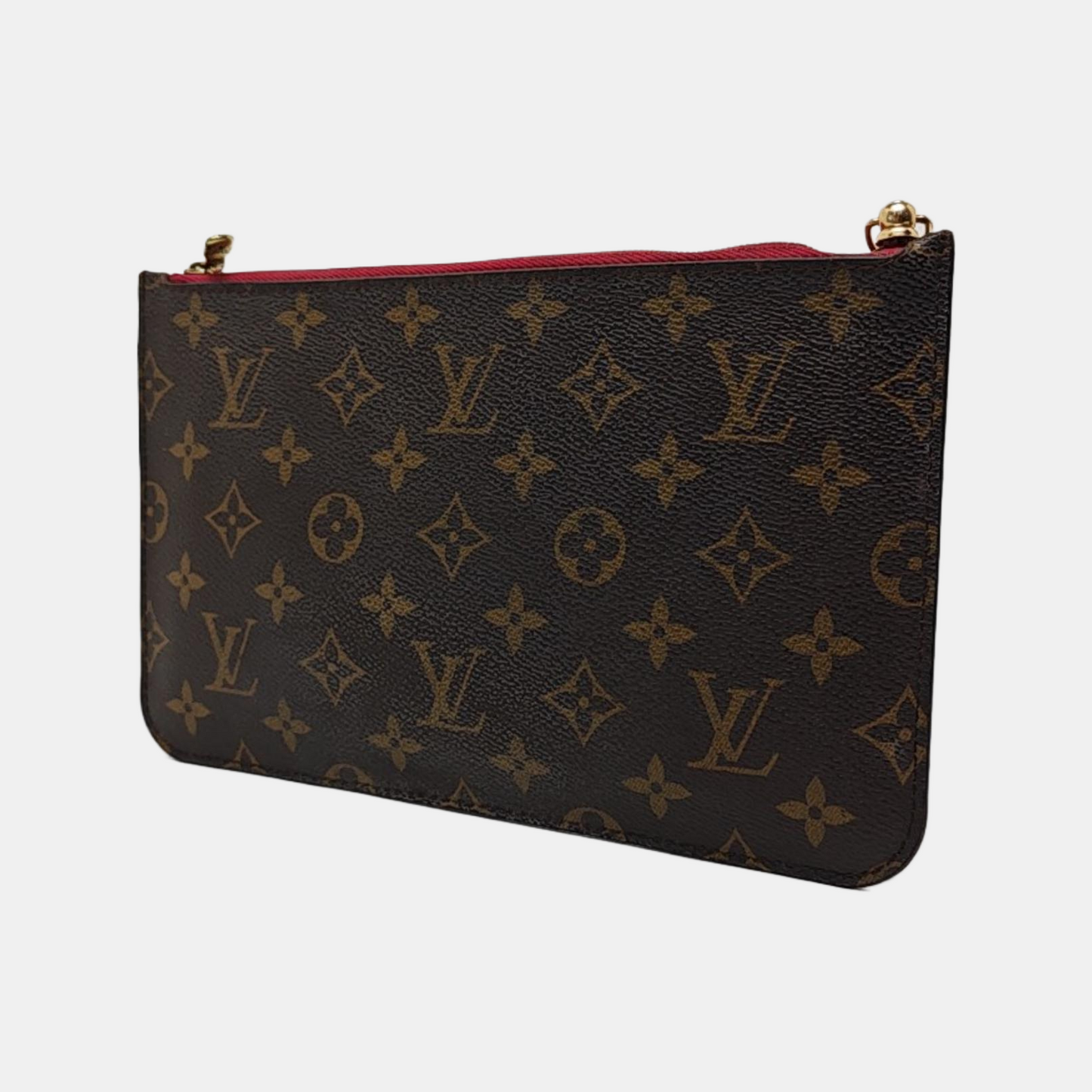LOUIS VUITTON NEVERFULL Dark Brown Coated Canvas Monogrammed Shopping Bag Handbag Golden hardware-(SKU)-959999786