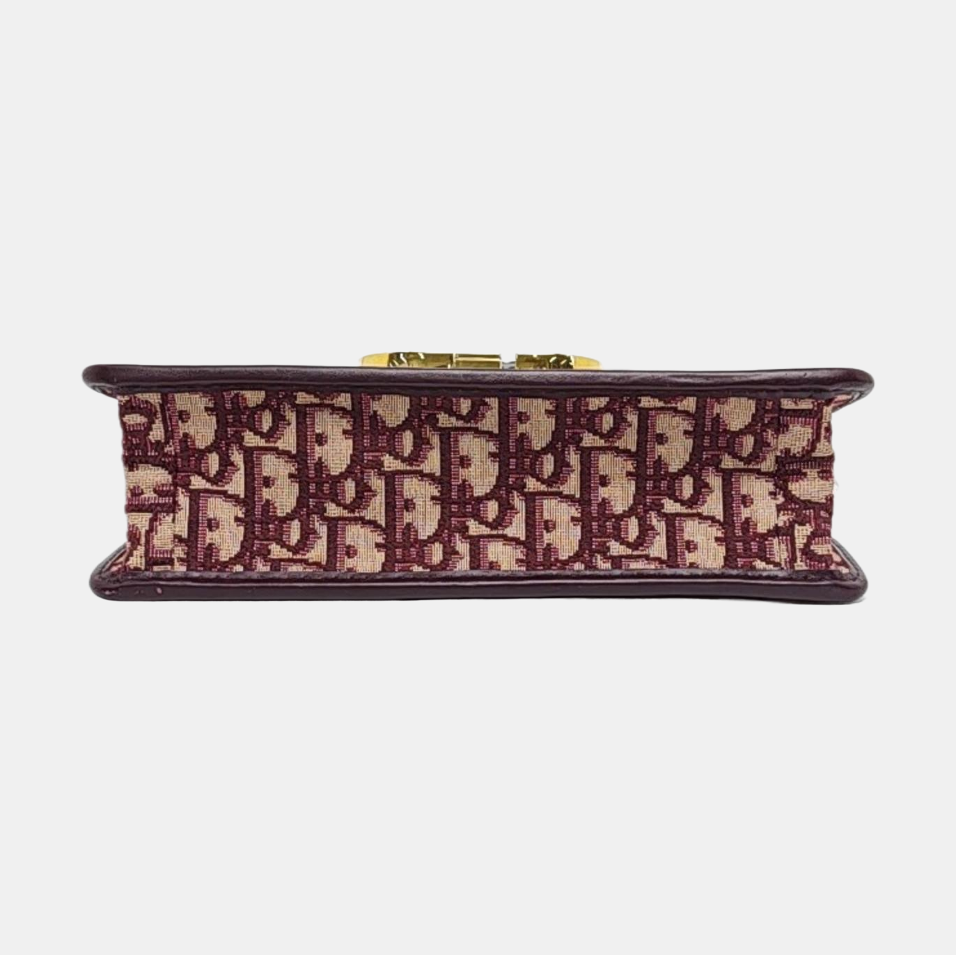 DIOR 30 Montaigne Red Canvas Monogram Montaigne Bag Single Shoulder Bag Gold Hardware Removable Strap-(SKU)-959967300