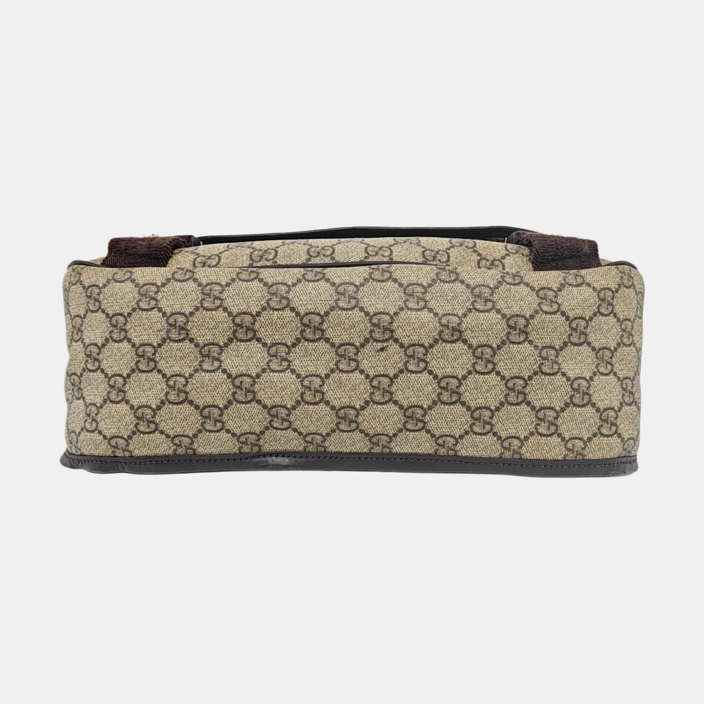 GUCCI GG Imprime Ebony Coated Canvas Monogram Single Shoulder Bag Golden hardware-(SKU)-959825887