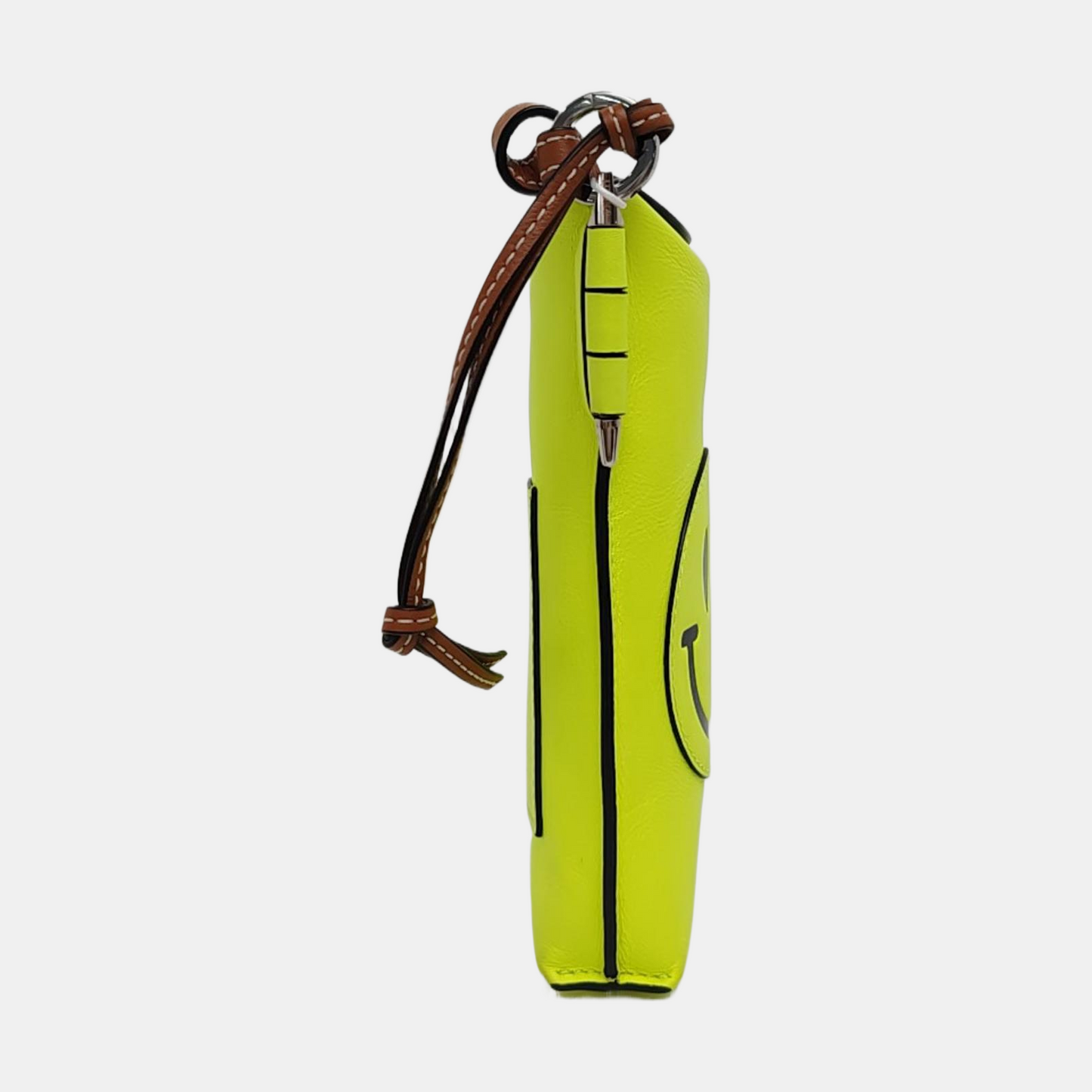 LOEWE Gate Yellow Cowhide Single Shoulder Handbag Crossbody Bag Silver Hardware-(SKU)-960260955