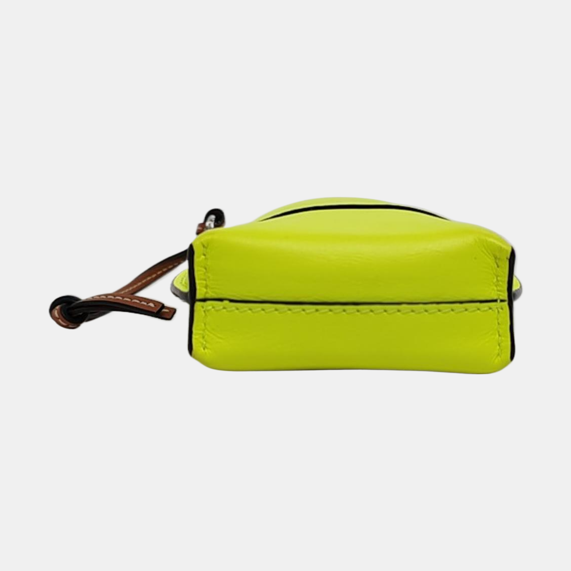 LOEWE Gate Yellow Cowhide Single Shoulder Handbag Crossbody Bag Silver Hardware-(SKU)-960260955