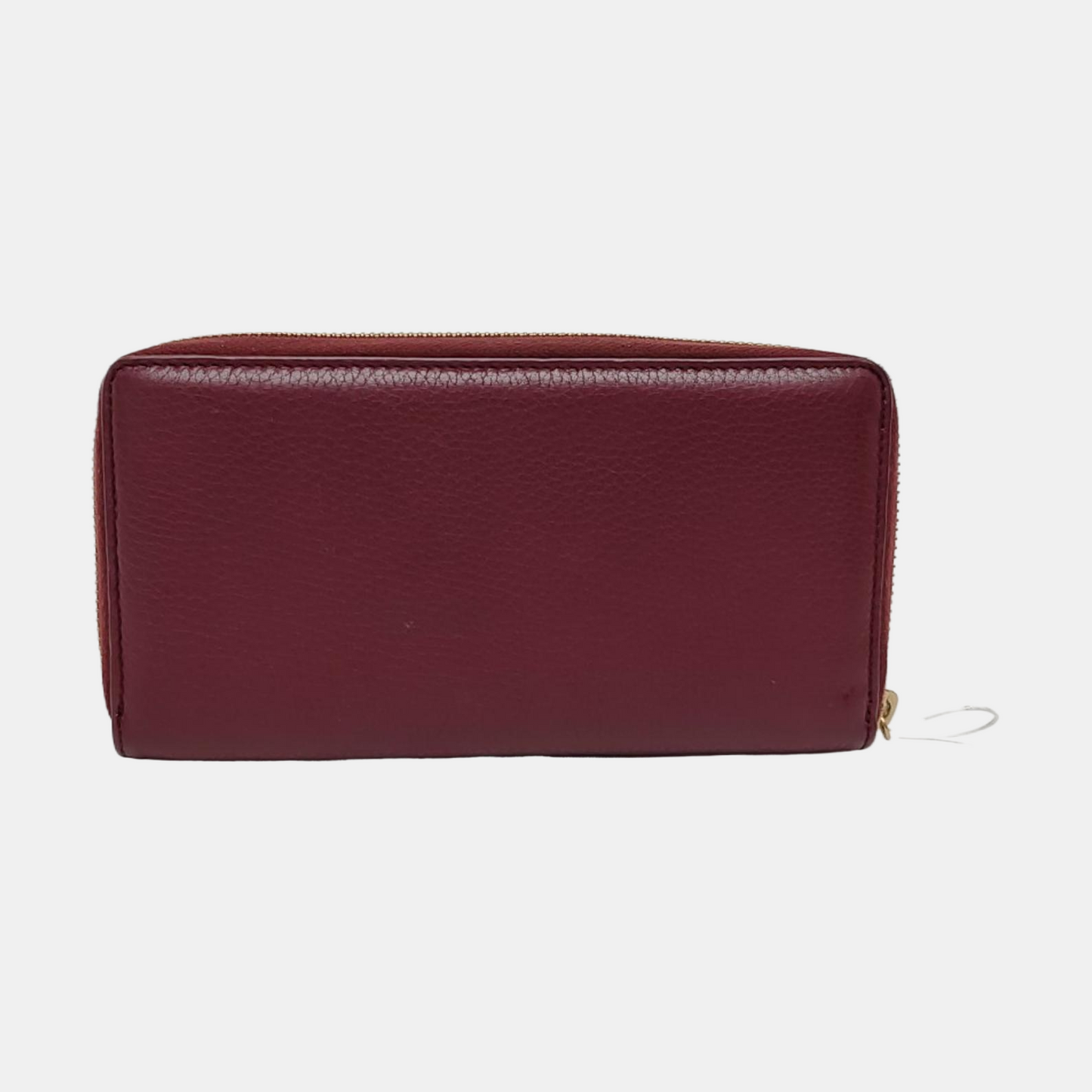 GUCCI Bamboo 1947 Burgundy Cowhide Bamboo Fringe Wallet Golden hardware-(SKU)-960308481