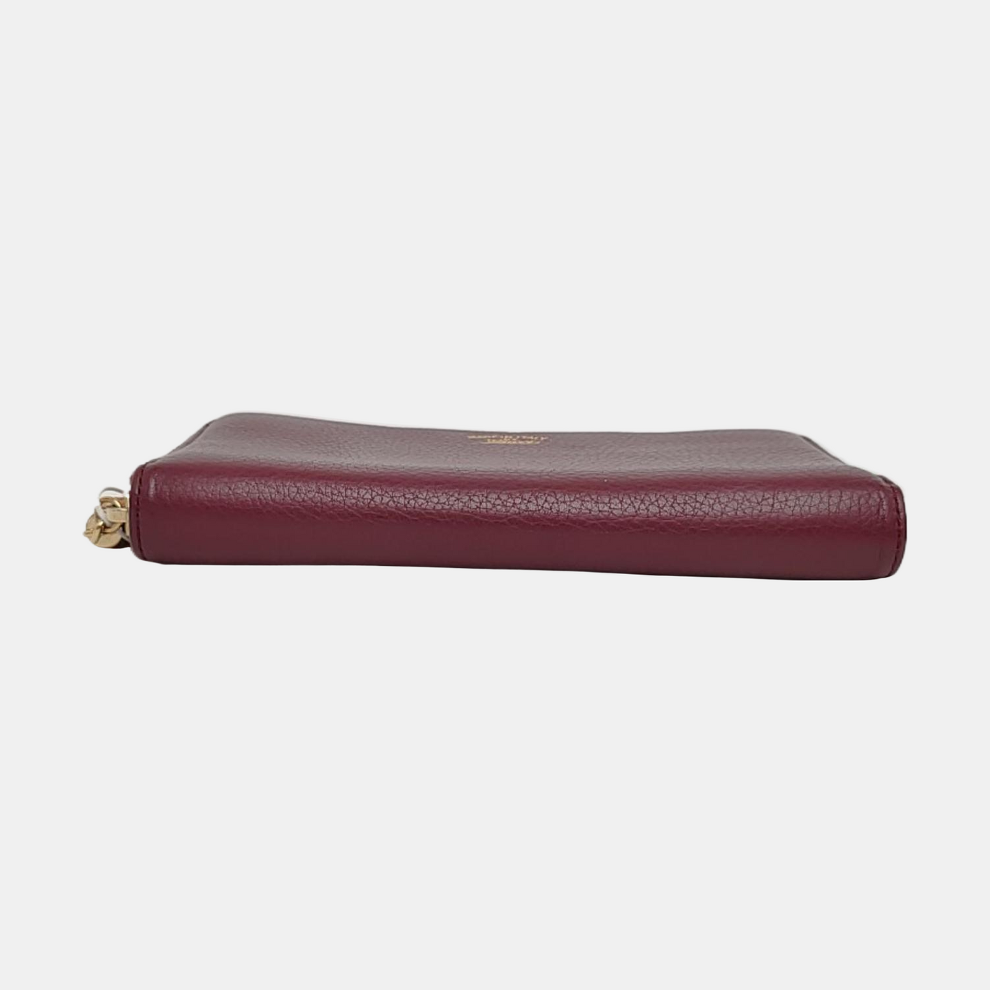 GUCCI Bamboo 1947 Burgundy Cowhide Bamboo Fringe Wallet Golden hardware-(SKU)-960308481