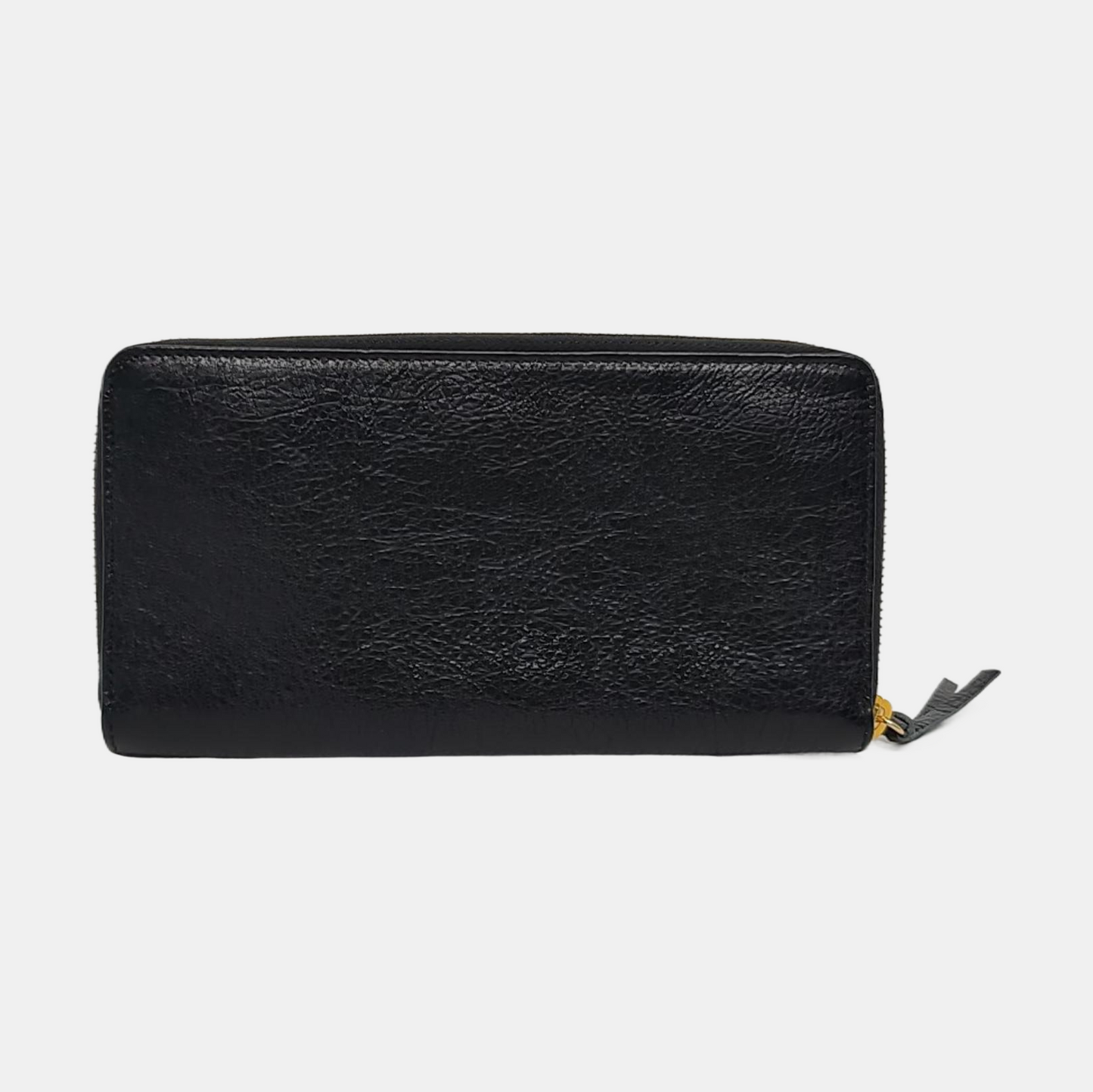 BALENCIAGA Classic Metallic Edge City Black Leather Biker Bag Wallet Golden hardware-(SKU)-960437707