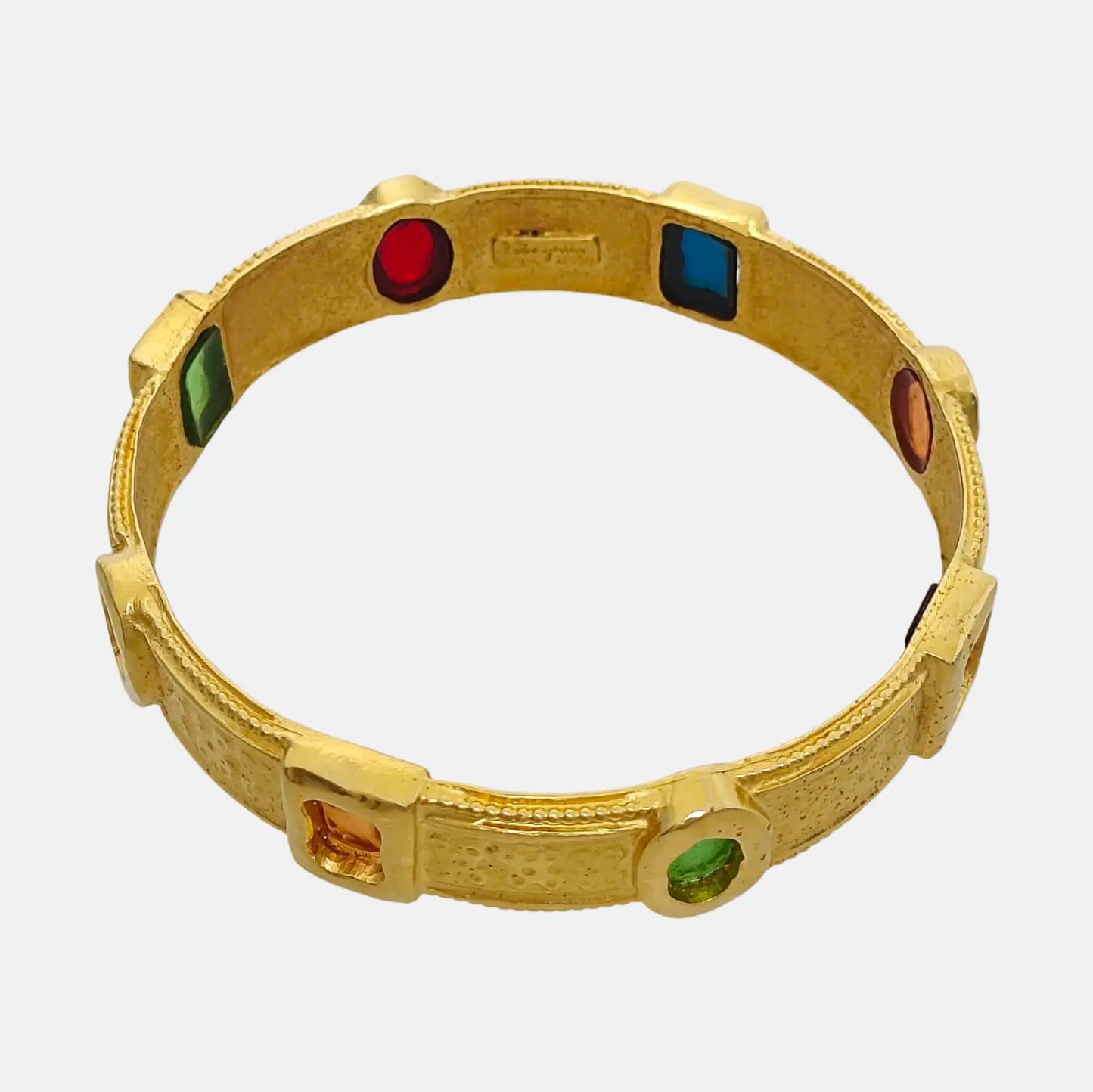 FERRAGAMO Gold Alloy Crystal Encrusted Bracelet Perimeter21cm-(SKU)-939045441