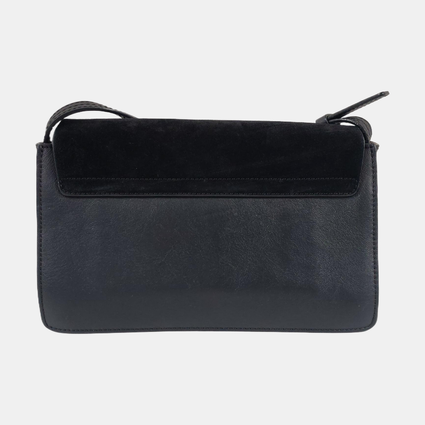 Chloé Faye Small size Black cowhide crossbody handbag single shoulder bag Golden Silver Hardware-(SKU)-960388895
