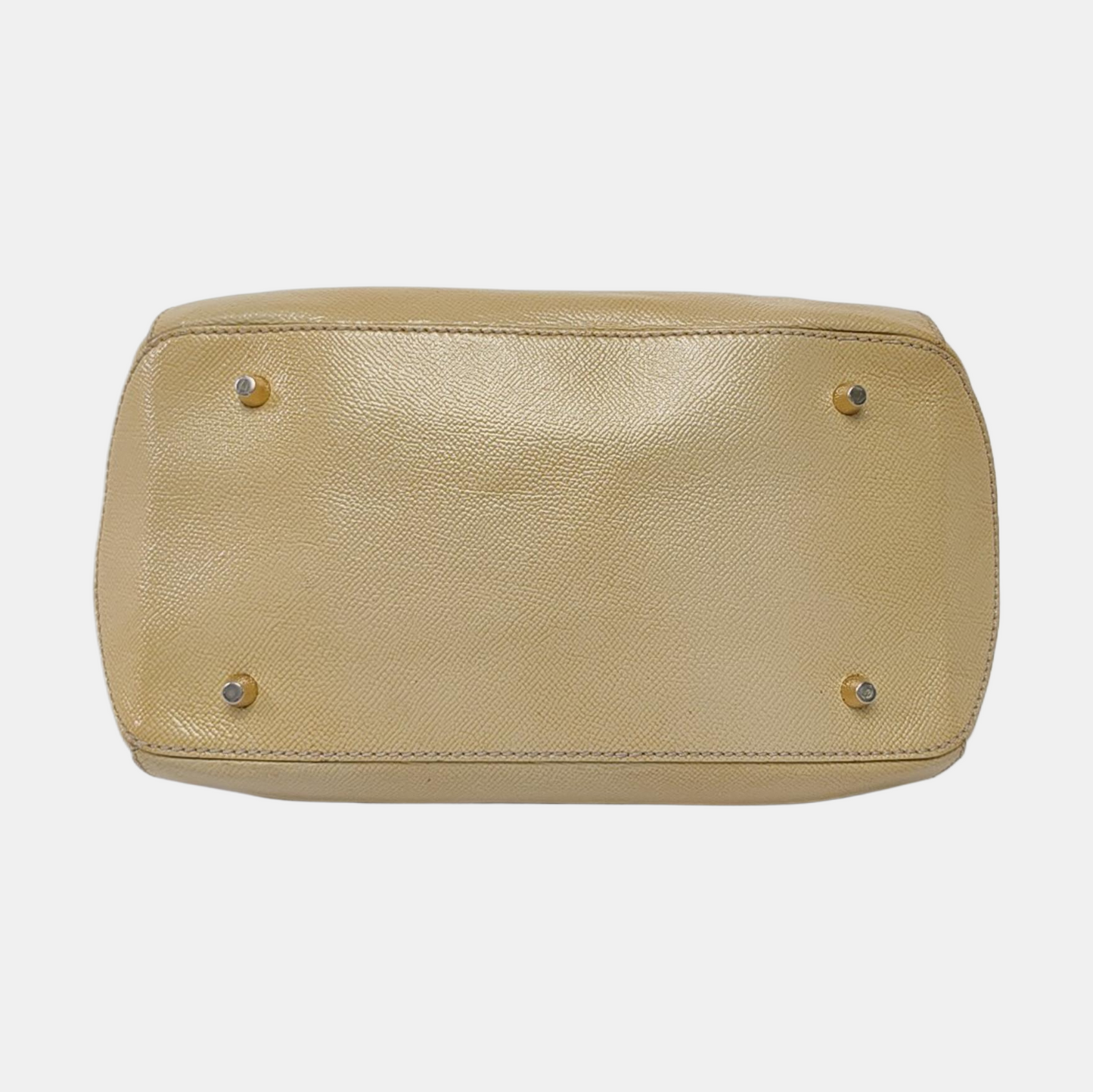 BURBERRY Khaki cowhide embossed handbag Golden hardware-(SKU)-953577933