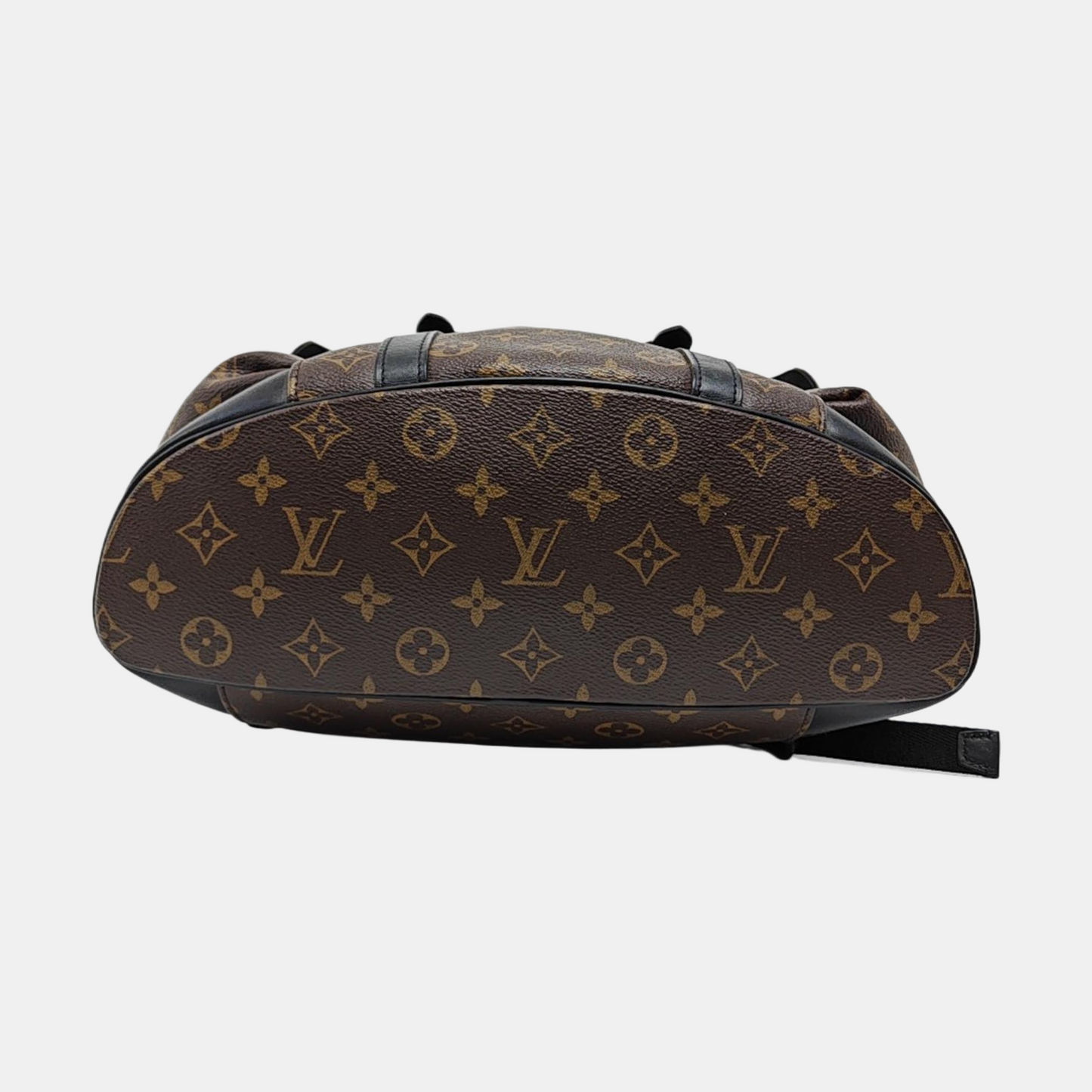 LOUIS VUITTON CHRISTOPHER Small Brown Coated Canvas Monogram Backpack with Silver Hardware-(SKU)-960294947