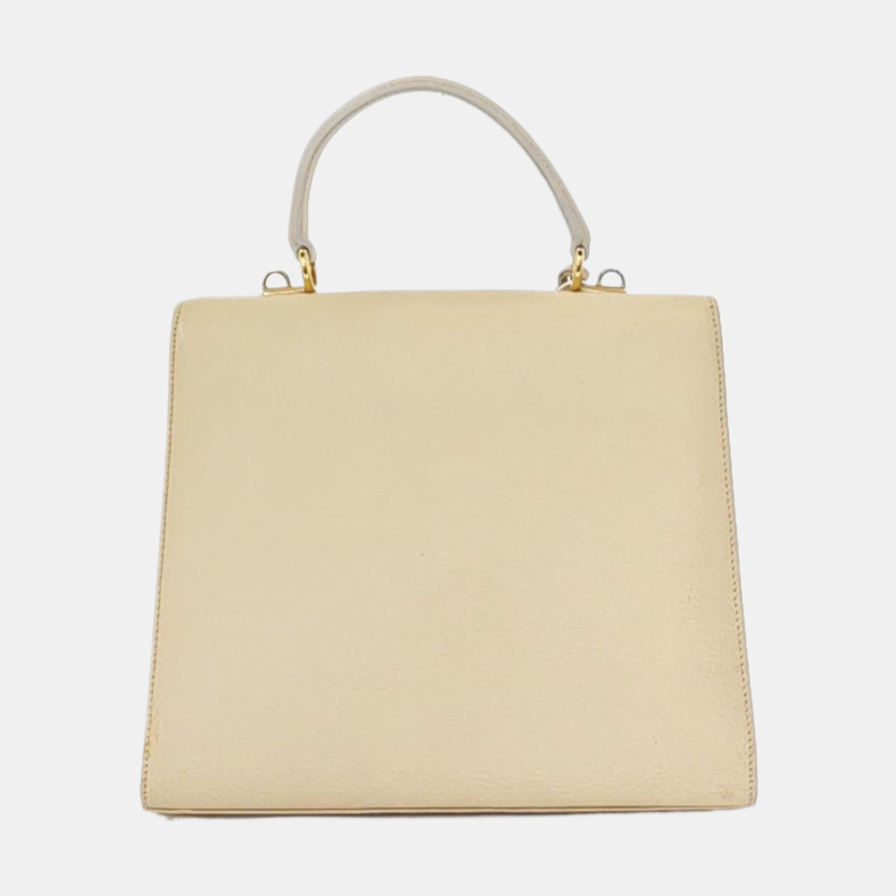 GUCCI Vintage Kelly Beige Leather Single Shoulder Bag Handbag Golden hardware Removable shoulder strap-(SKU)-951806628