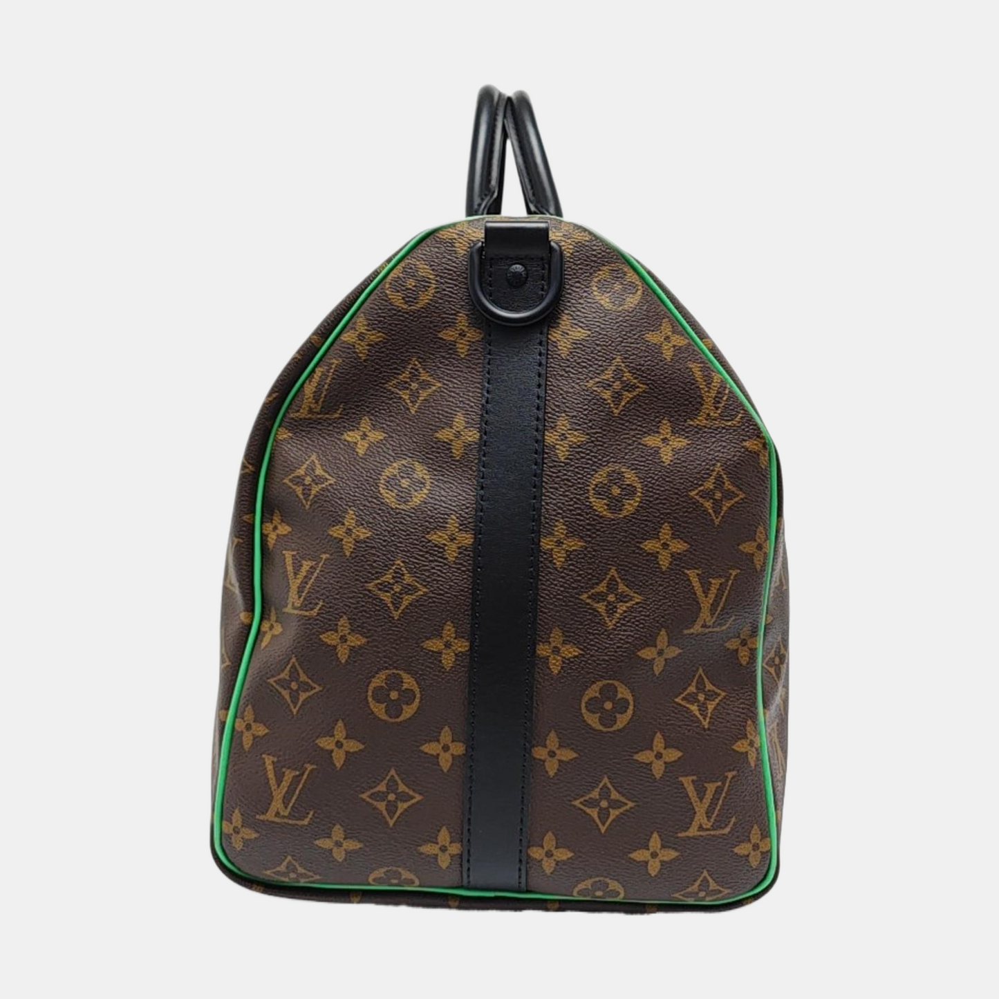 LOUIS VUITTON KEEPALL 50 brown coated canvas Monogram Boston bag shoulder bag handbag crossbody bag removable shoulder strap-(SKU)-957535893