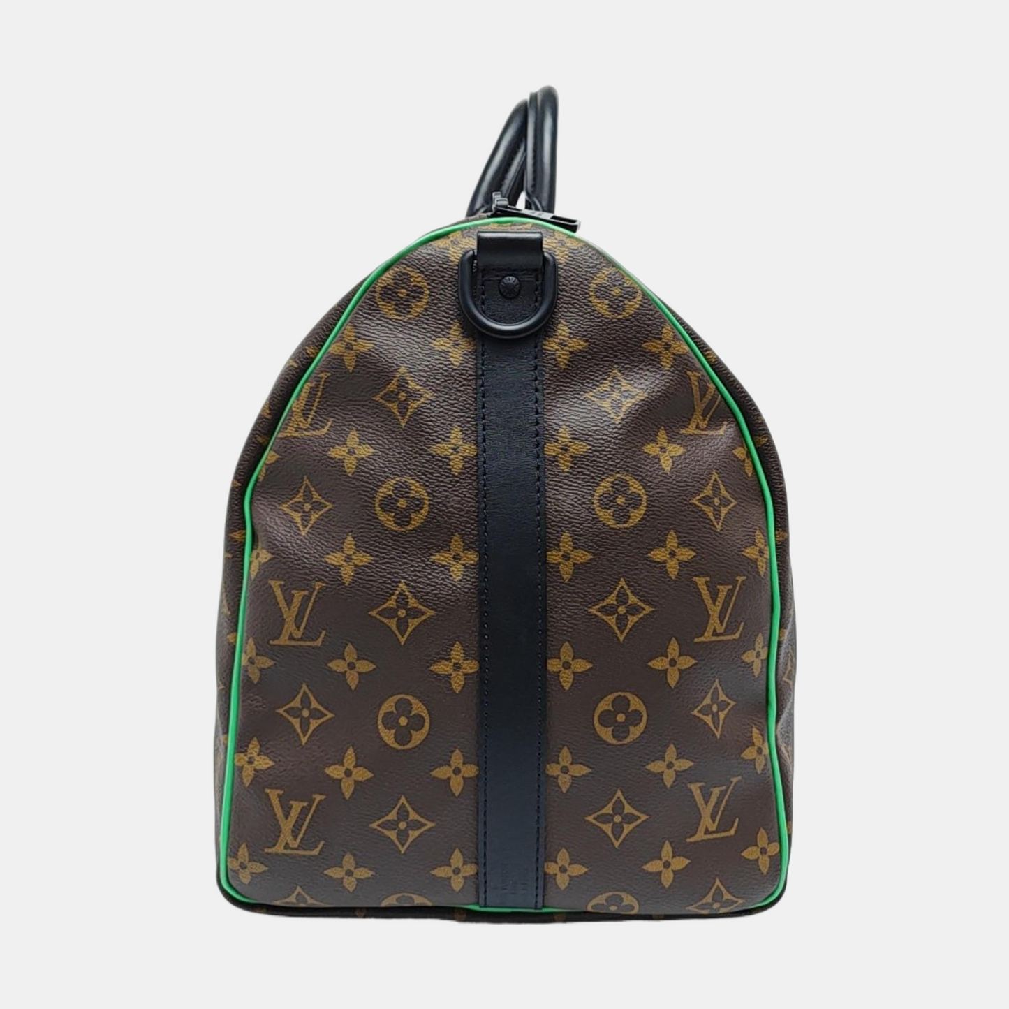 LOUIS VUITTON KEEPALL 50 brown coated canvas Monogram Boston bag shoulder bag handbag crossbody bag removable shoulder strap-(SKU)-957535893