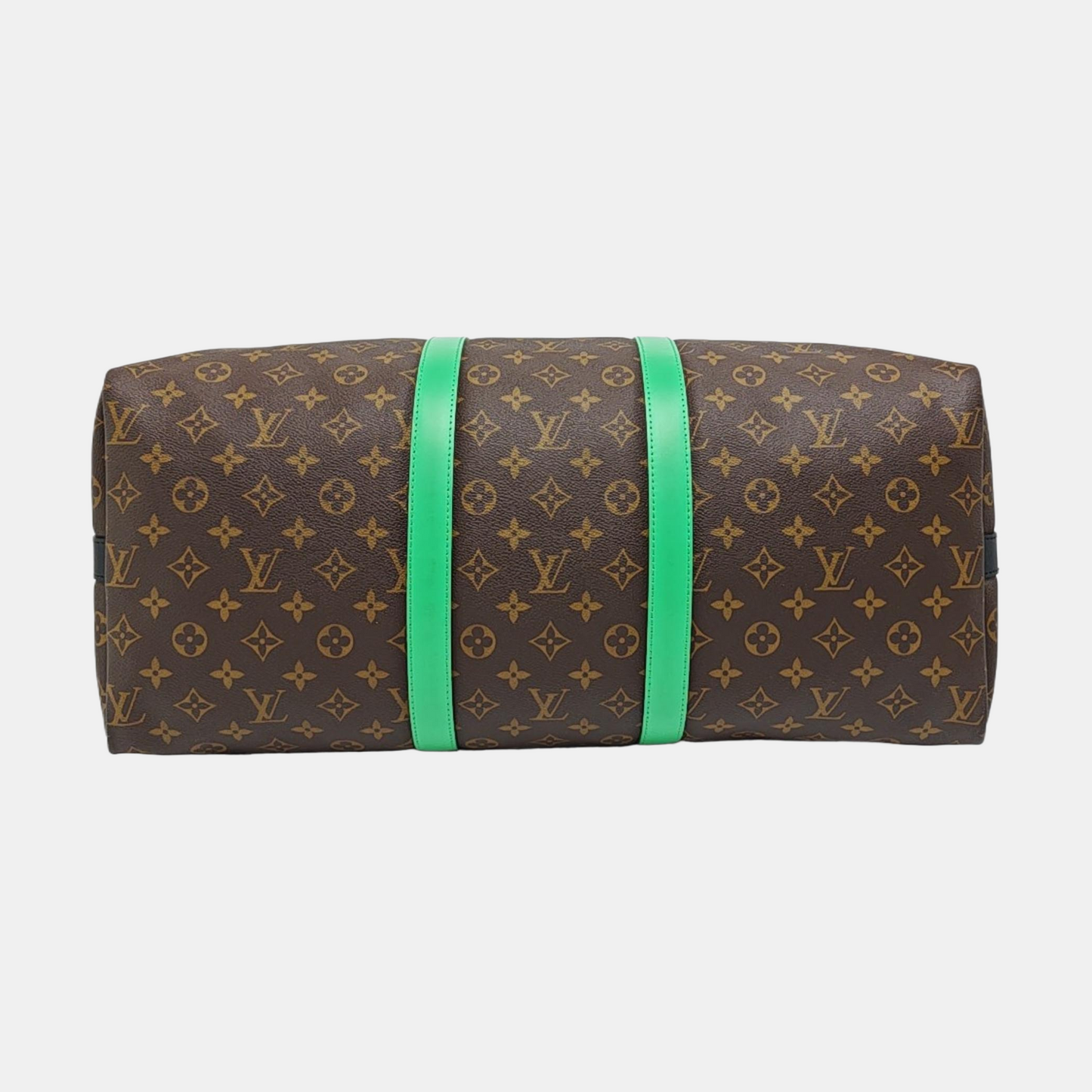 LOUIS VUITTON KEEPALL 50 brown coated canvas Monogram Boston bag shoulder bag handbag crossbody bag removable shoulder strap-(SKU)-957535893