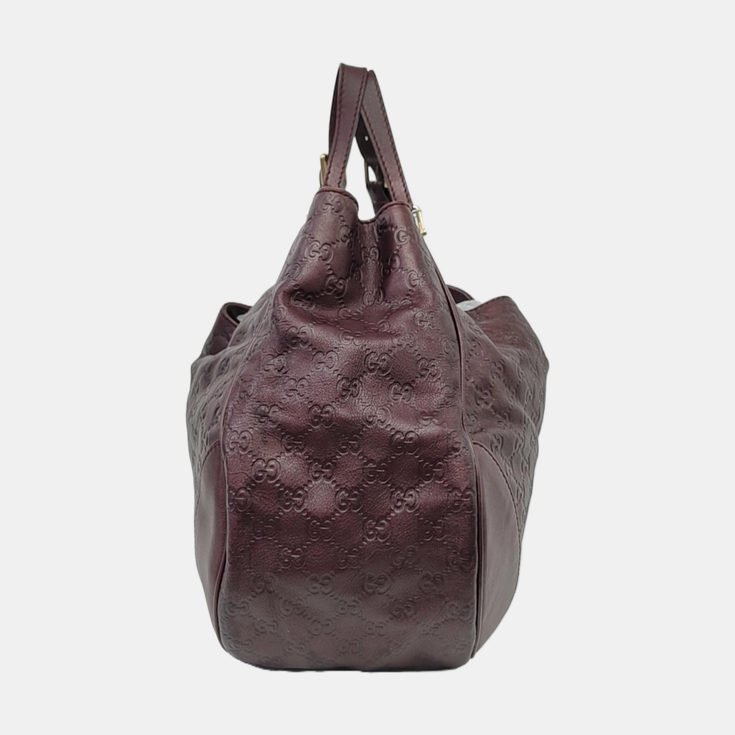 GUCCI Miss GG Purple Cowhide Textured Handbag Golden hardware-(SKU)-960362669