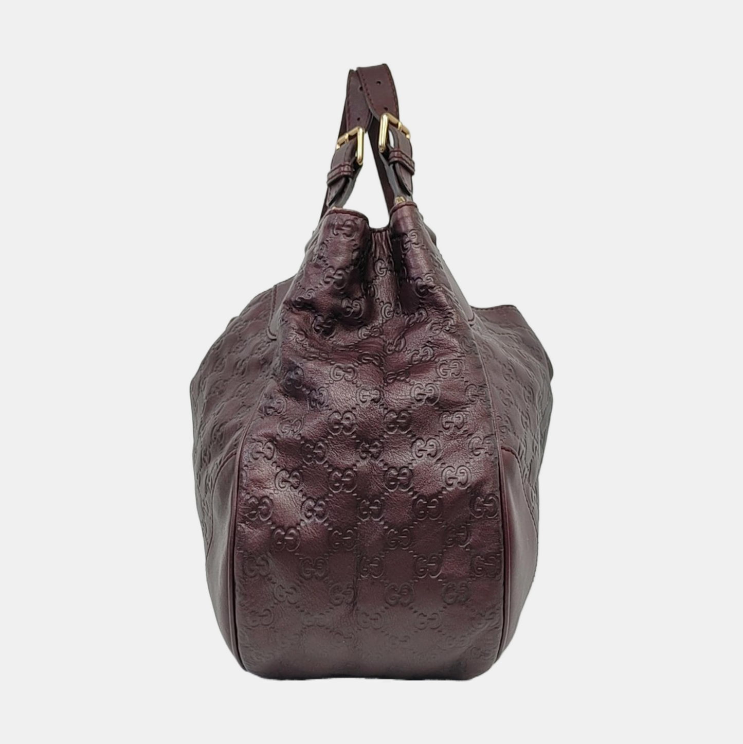 GUCCI Miss GG Purple Cowhide Textured Handbag Golden hardware-(SKU)-960362669