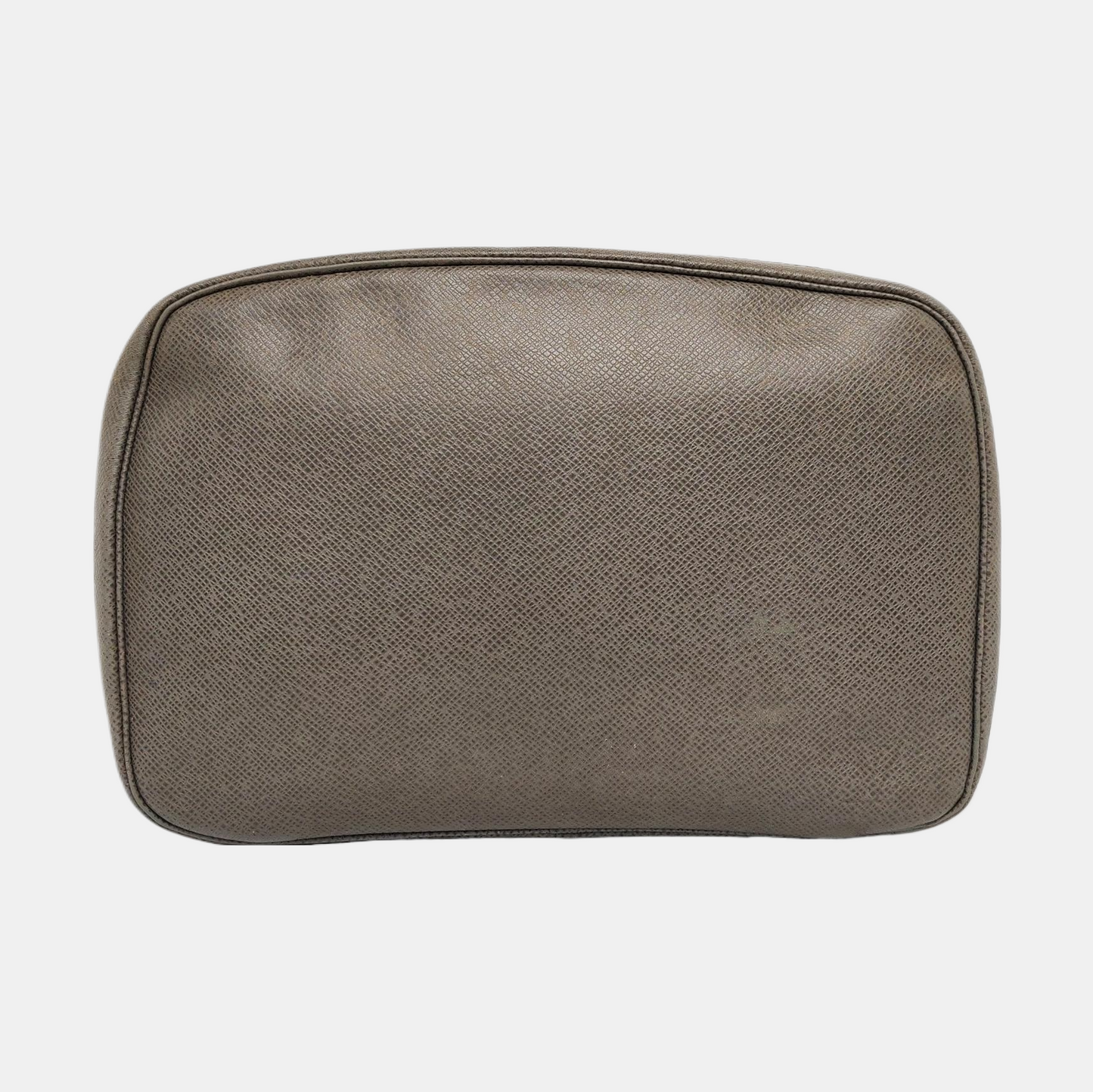 LOUIS VUITTON Grey Cowhide Clutch Bag Silver Hardware-(SKU)-960386024