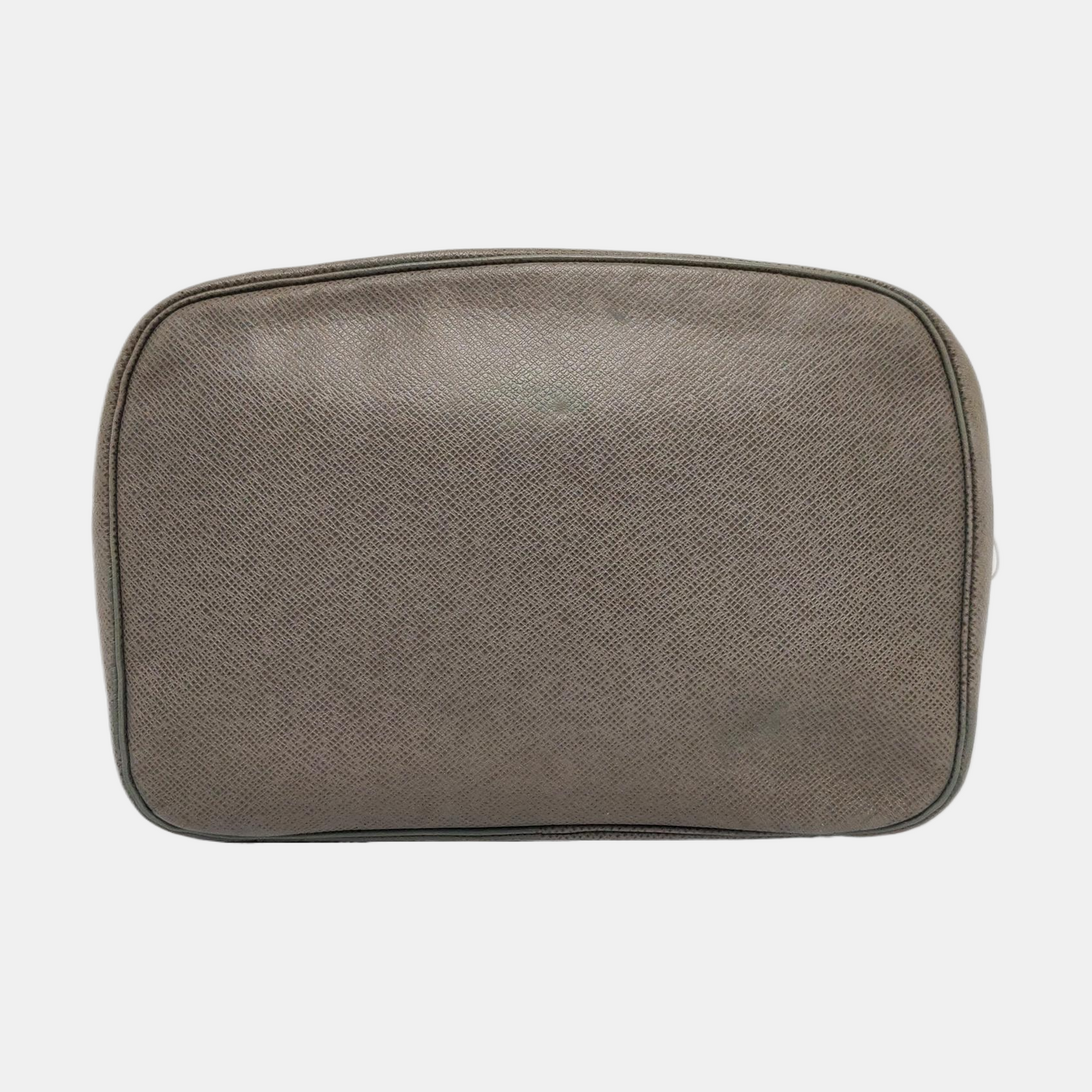 LOUIS VUITTON Grey Cowhide Clutch Bag Silver Hardware-(SKU)-960386024