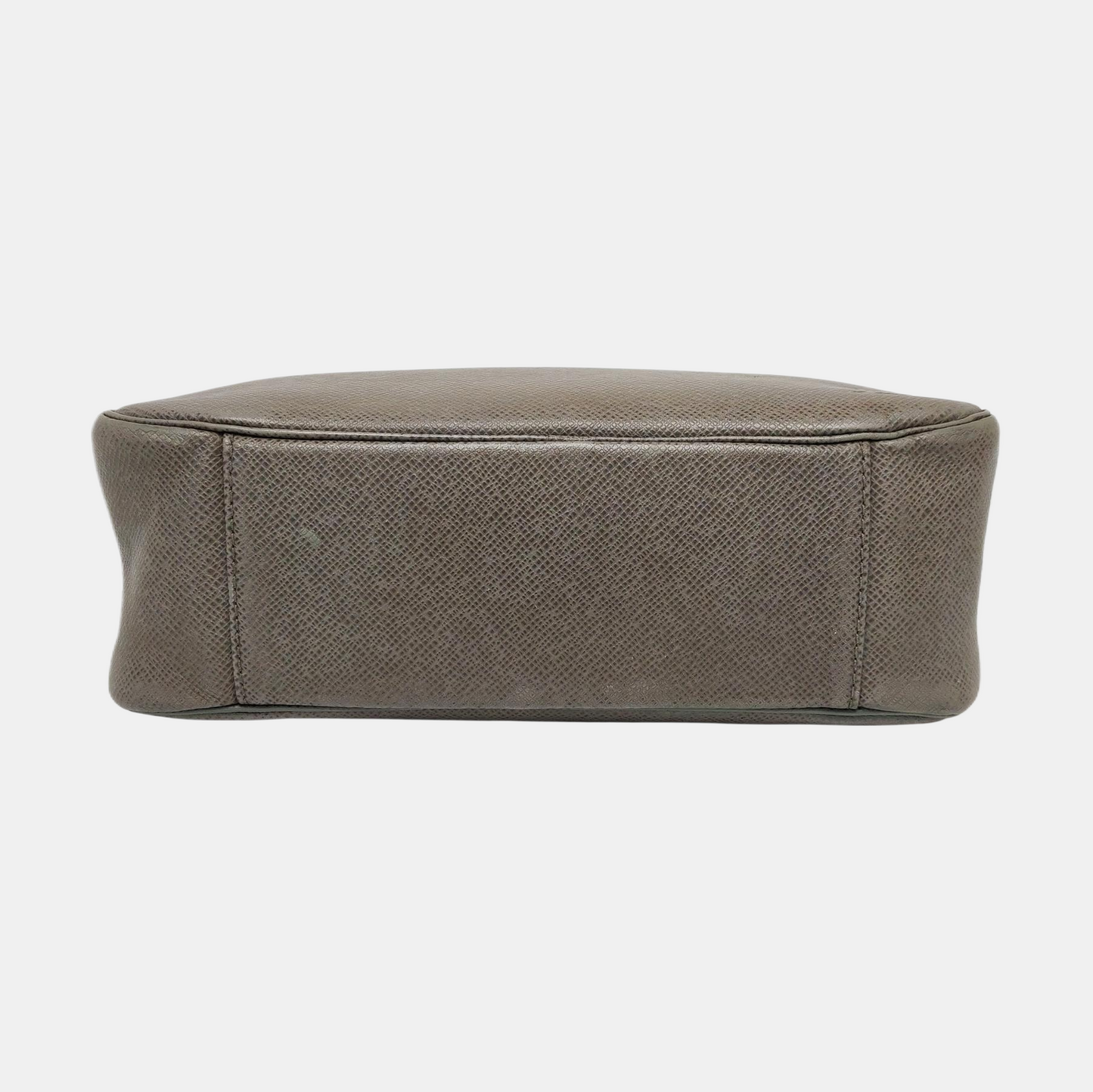LOUIS VUITTON Grey Cowhide Clutch Bag Silver Hardware-(SKU)-960386024