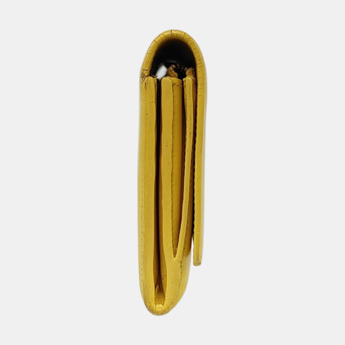 YSL CHYC Y LIGNE Yellow Cowhide Wallet Golden hardware-(SKU)-960428590