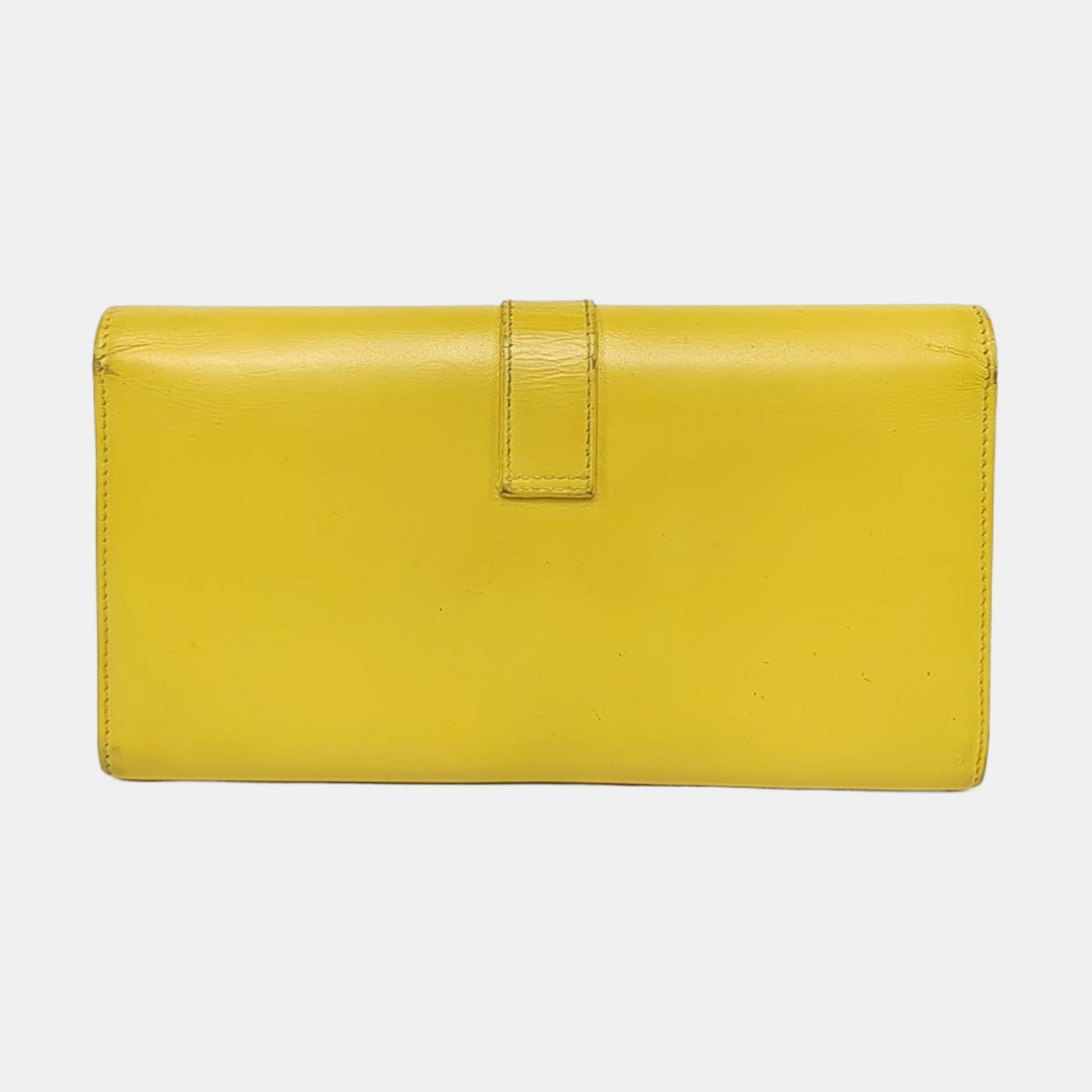 YSL CHYC Y LIGNE Yellow Cowhide Wallet Golden hardware-(SKU)-960428590