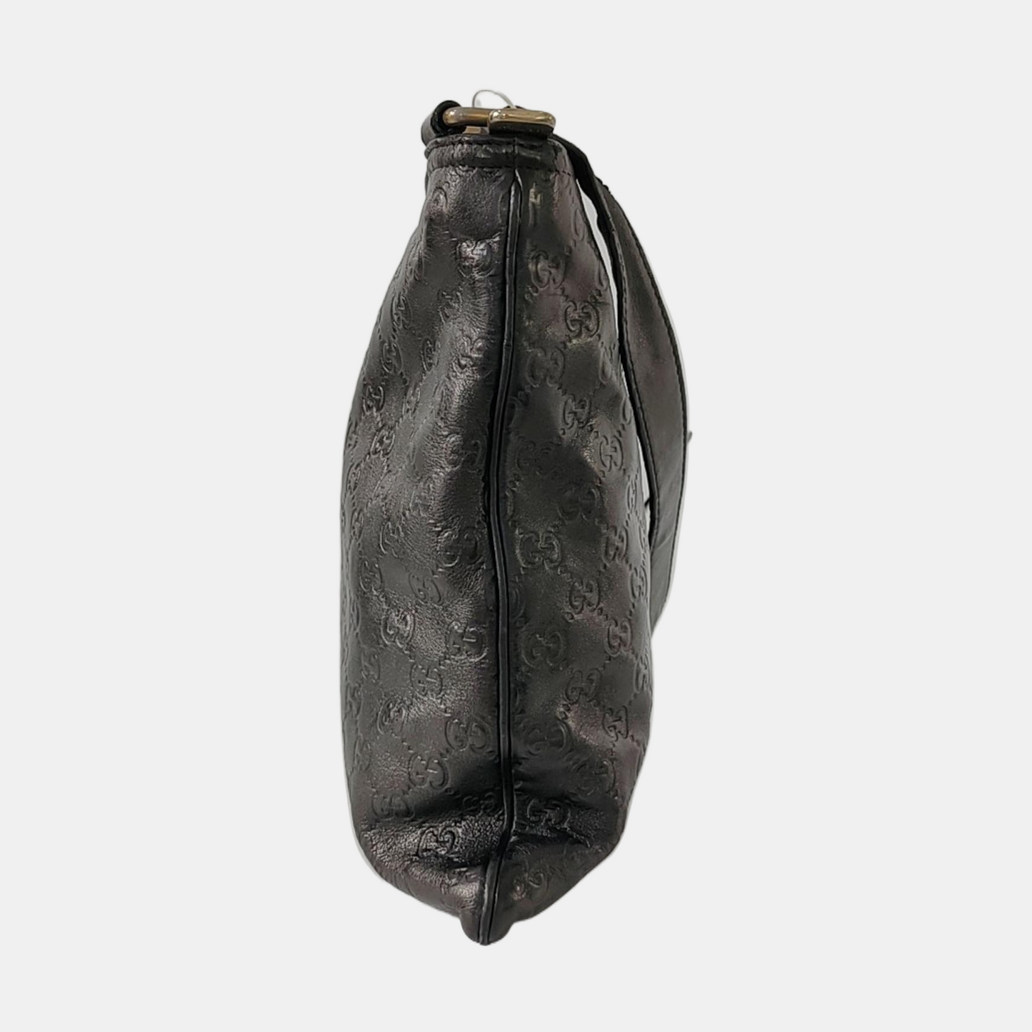 GUCCI GG Imprime Black Cowhide Monogrammed Quilted Crossbody Shoulder Bag Golden hardware-(SKU)-960401347