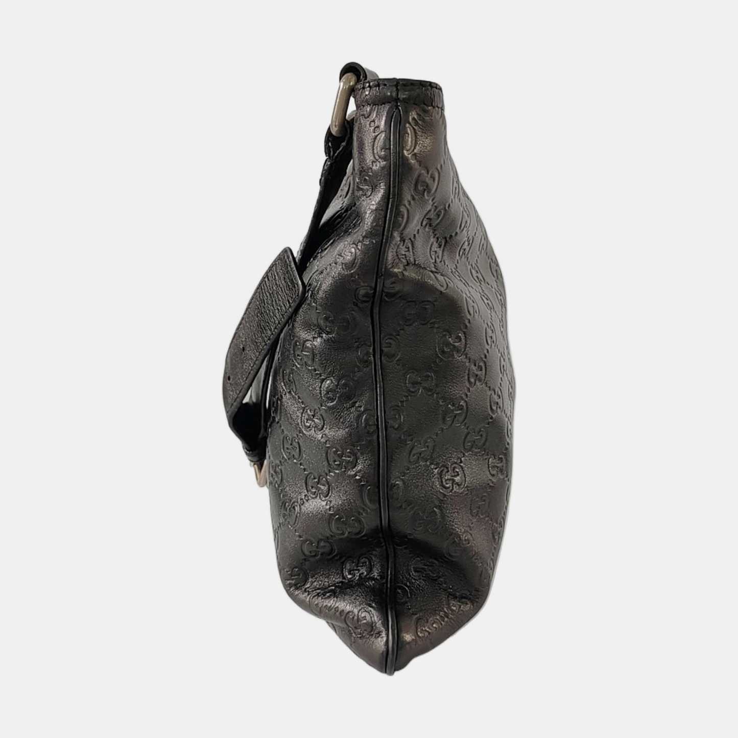 GUCCI GG Imprime Black Cowhide Monogrammed Quilted Crossbody Shoulder Bag Golden hardware-(SKU)-960401347