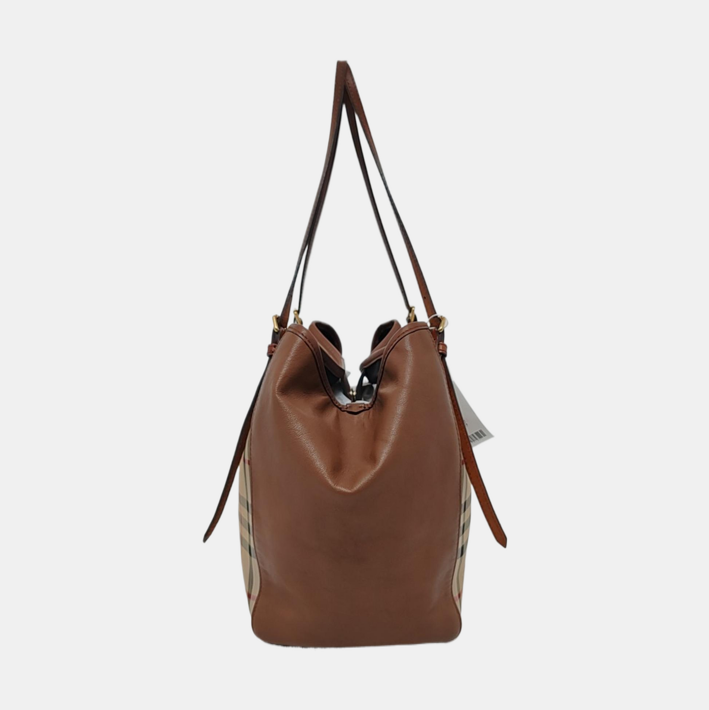 BURBERRY Canterbury Khaki Canvas Battle Horse Pattern Single Shoulder Bag Handbag Golden hardware shoulder straps-(SKU)-960791527