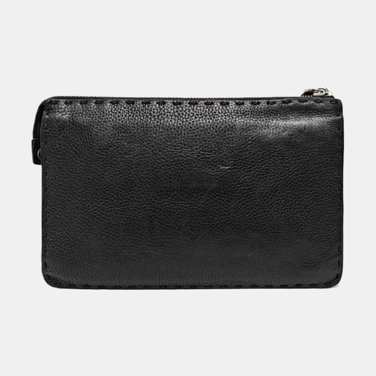 FENDI Monster Black cowhide monster handbag Silver Hardware-(SKU)-960606124