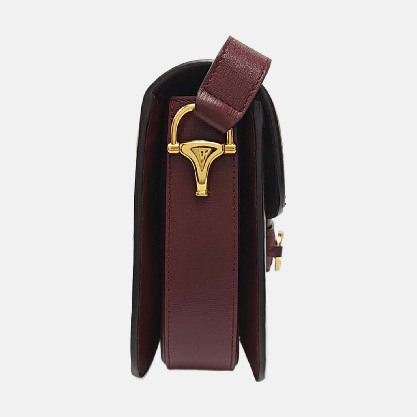 GUCCI Horsebit 1955 Small Beige Snake Calfskin Horsebit Single Shoulder Bag Crossbody Bag Gold Hardware-(SKU)-961038662