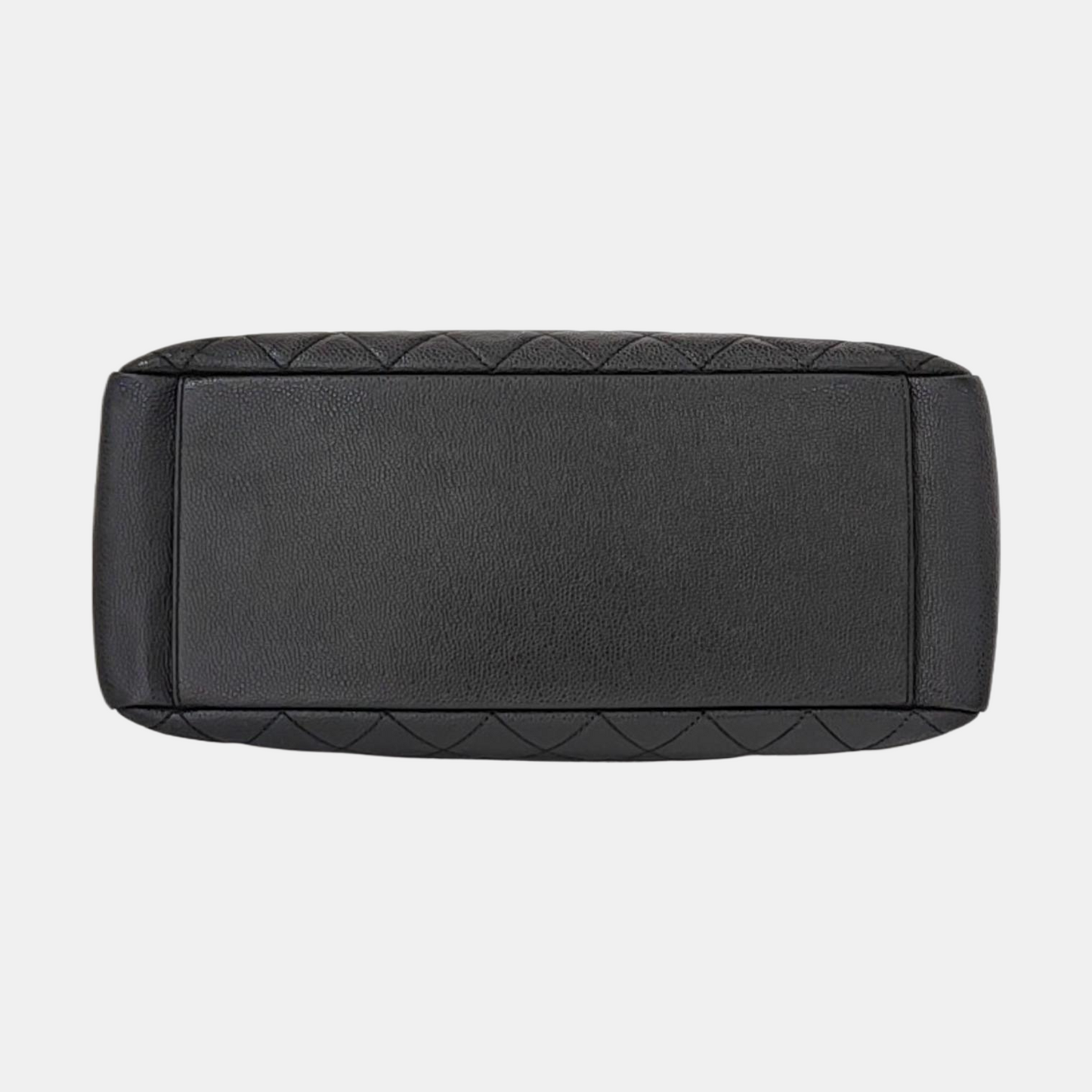 CHANEL CHANEL GST Large Black Calfskin Quilted Crossbody Shoulder Bag with Silver Hardware, 16K-(SKU)-961066652
