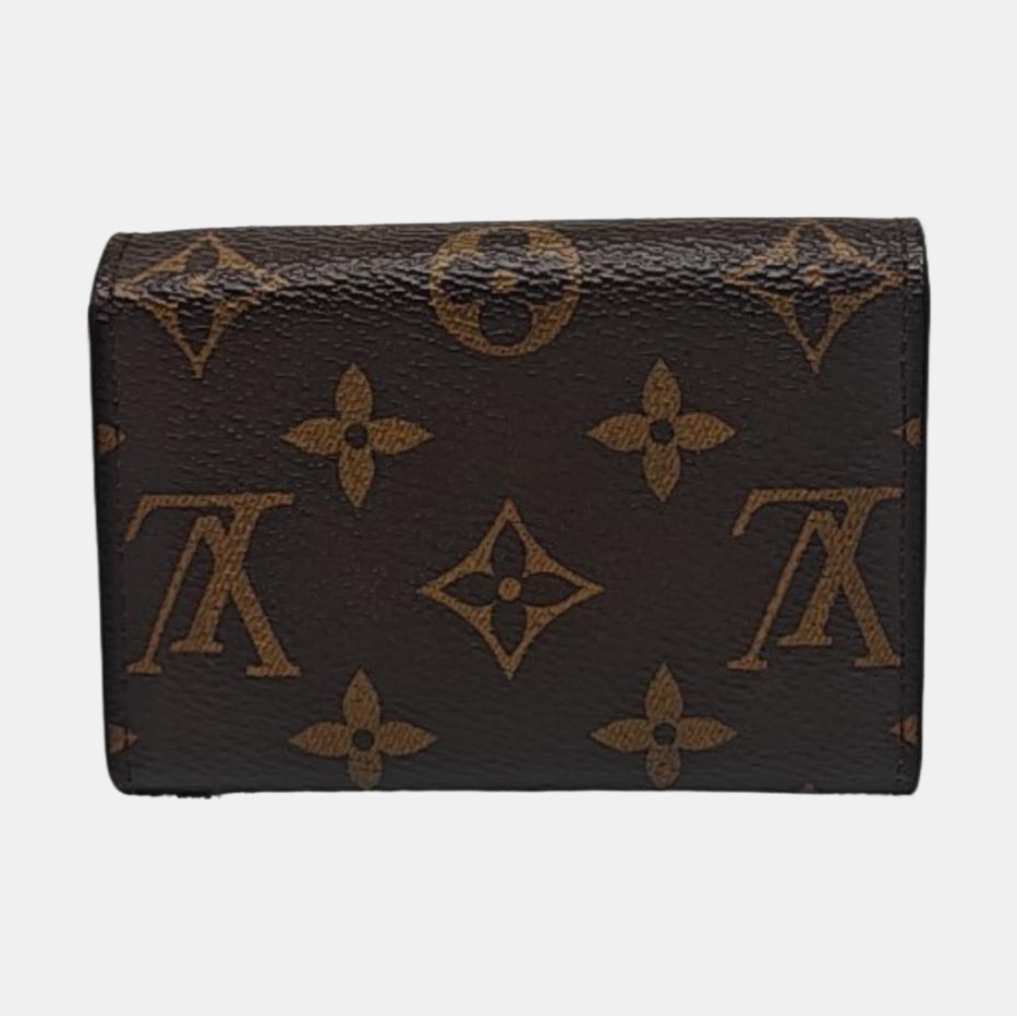 LOUIS VUITTON ROSALIE Brown coated canvas vintage wallet Golden hardware-(SKU)-952125197