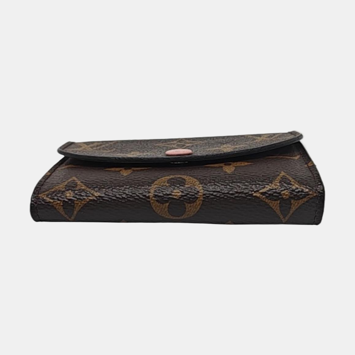 LOUIS VUITTON ROSALIE Brown coated canvas vintage wallet Golden hardware-(SKU)-952125197