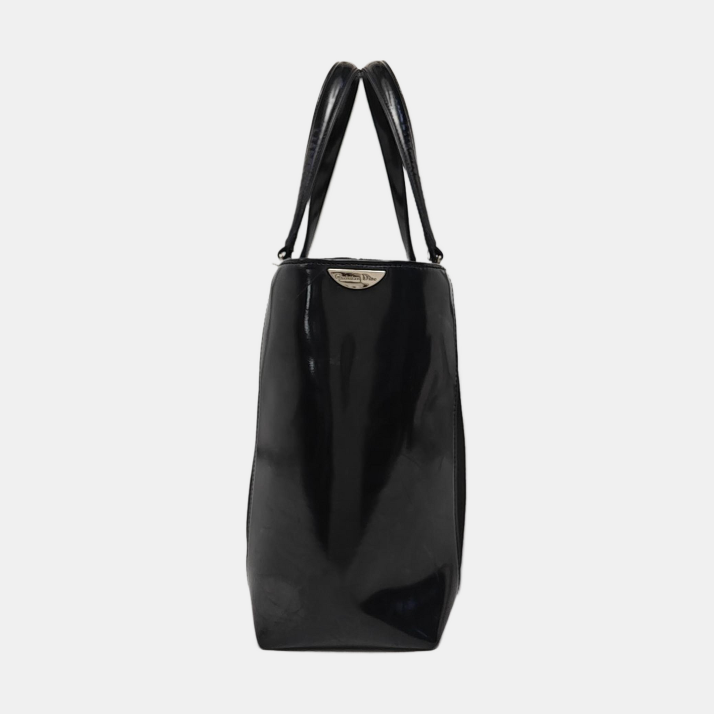 DIOR Tote bag Black Fabric Single Shoulder Bag Silver Hardware Pouch detachable shoulder strap-(SKU)-929190229