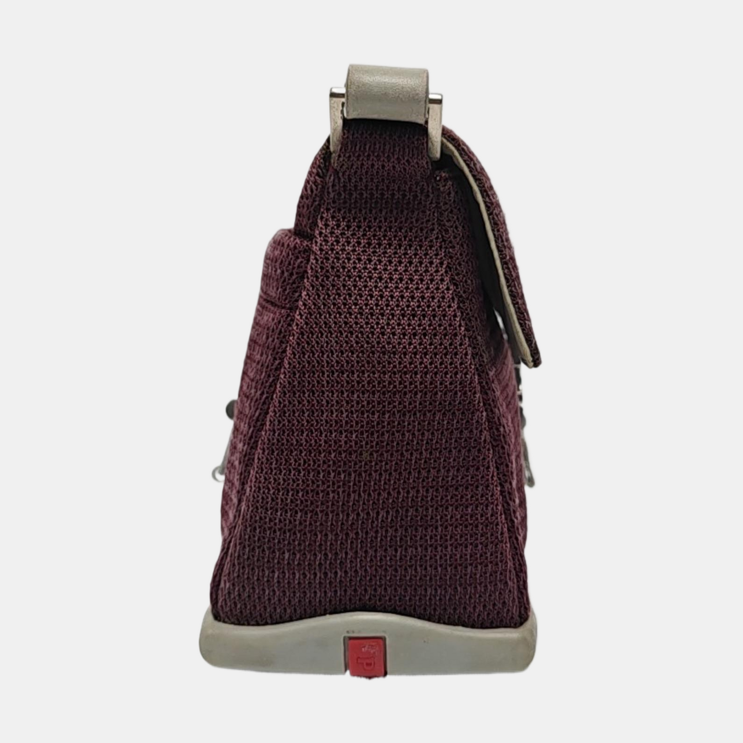 PRADA Purple Fabric Single Shoulder Bag Silver Hardware Removable shoulder strap-(SKU)-950006519