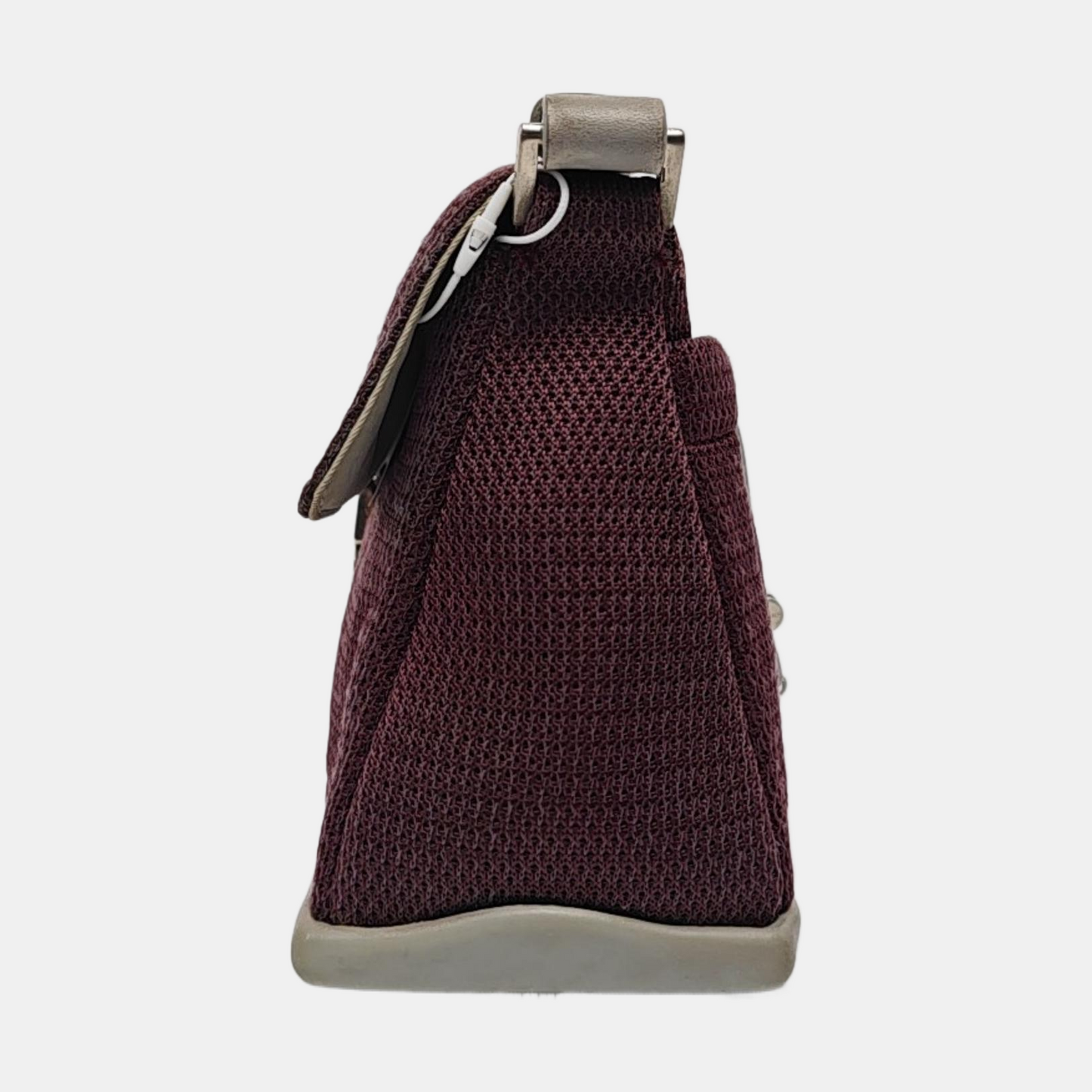 PRADA Purple Fabric Single Shoulder Bag Silver Hardware Removable shoulder strap-(SKU)-950006519