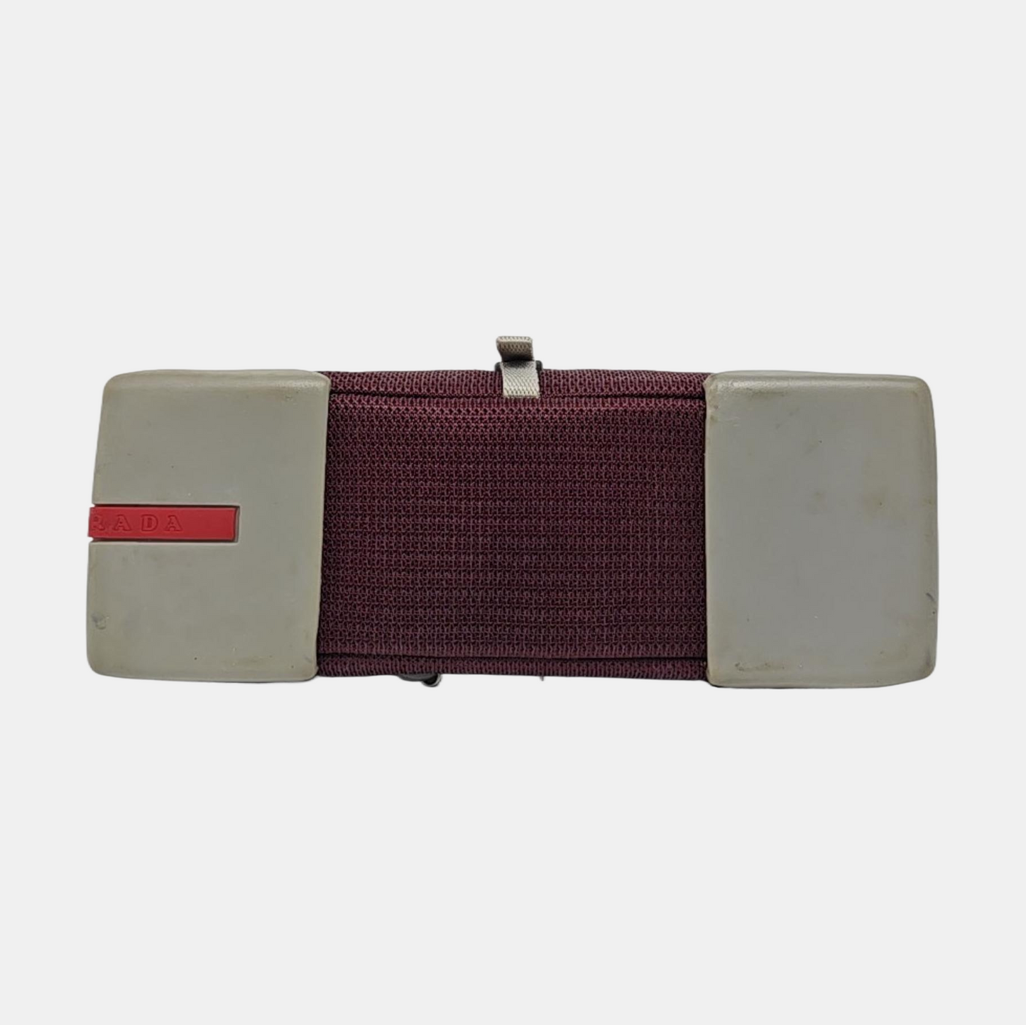 PRADA Purple Fabric Single Shoulder Bag Silver Hardware Removable shoulder strap-(SKU)-950006519
