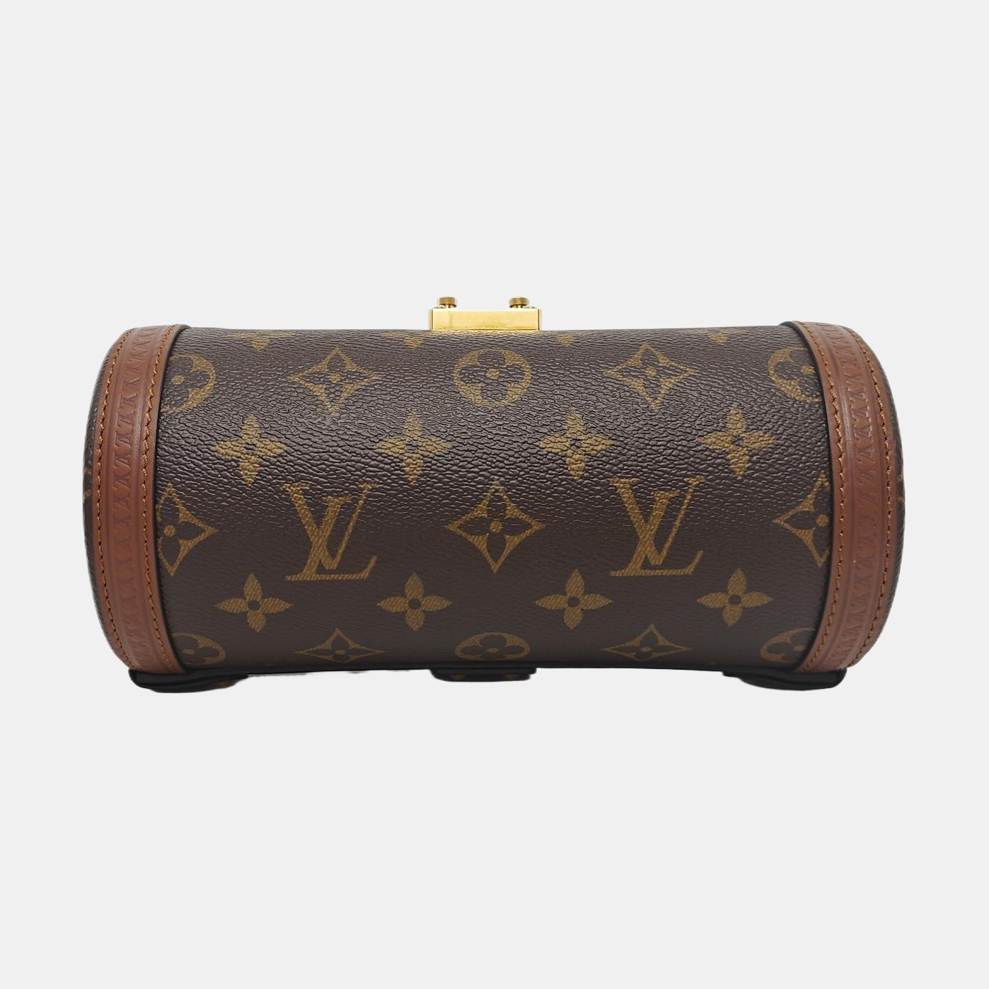 LOUIS VUITTON PAPILLON 19 Brown Coated Canvas Monogram Rivet Babylone Crossbody Bag Handbag Shoulder Bag Gold Hardware 2 Removable Straps-(SKU)-961022468